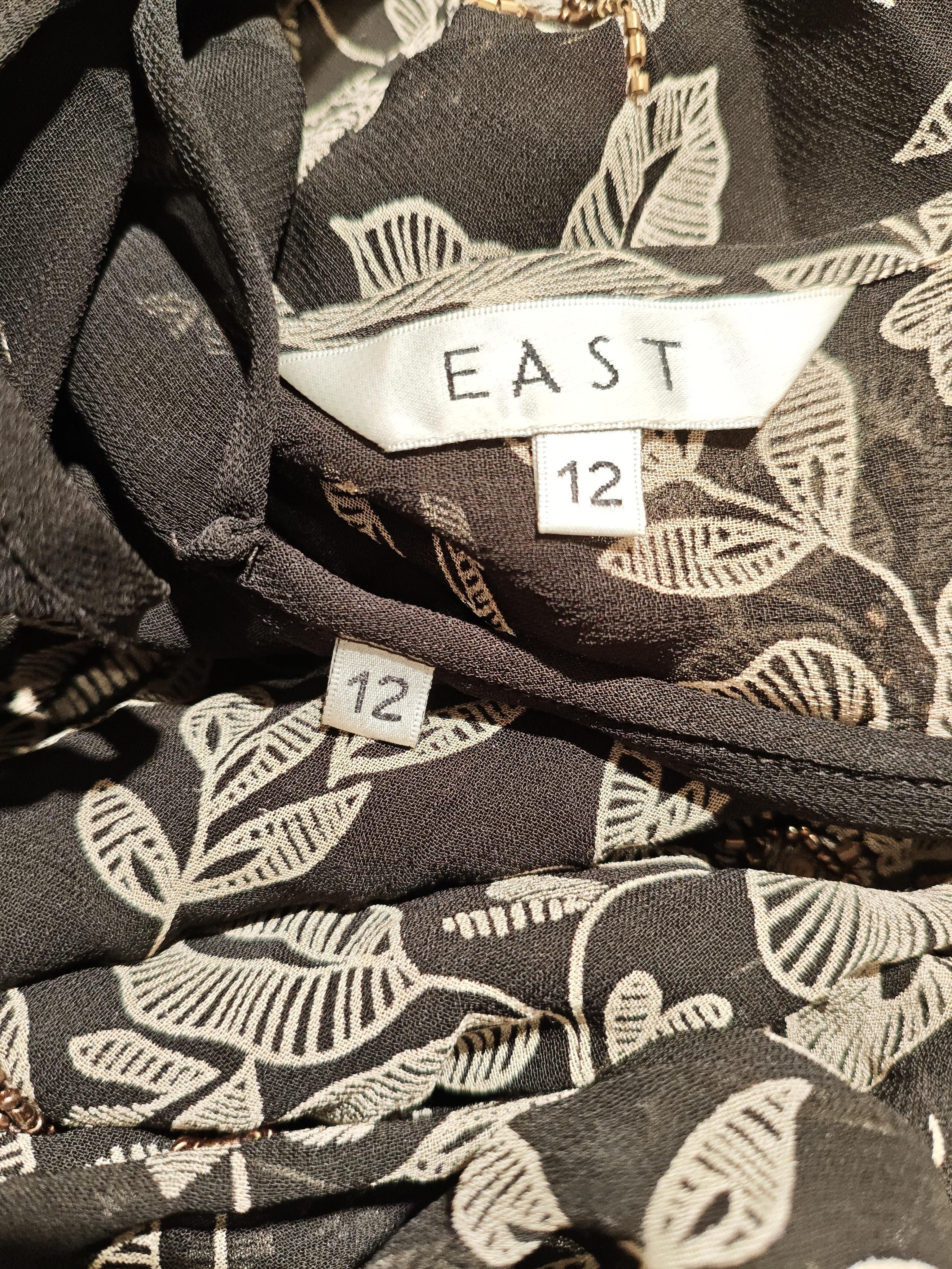 East Wrap Midi Dress UK12 in Black - Image 6