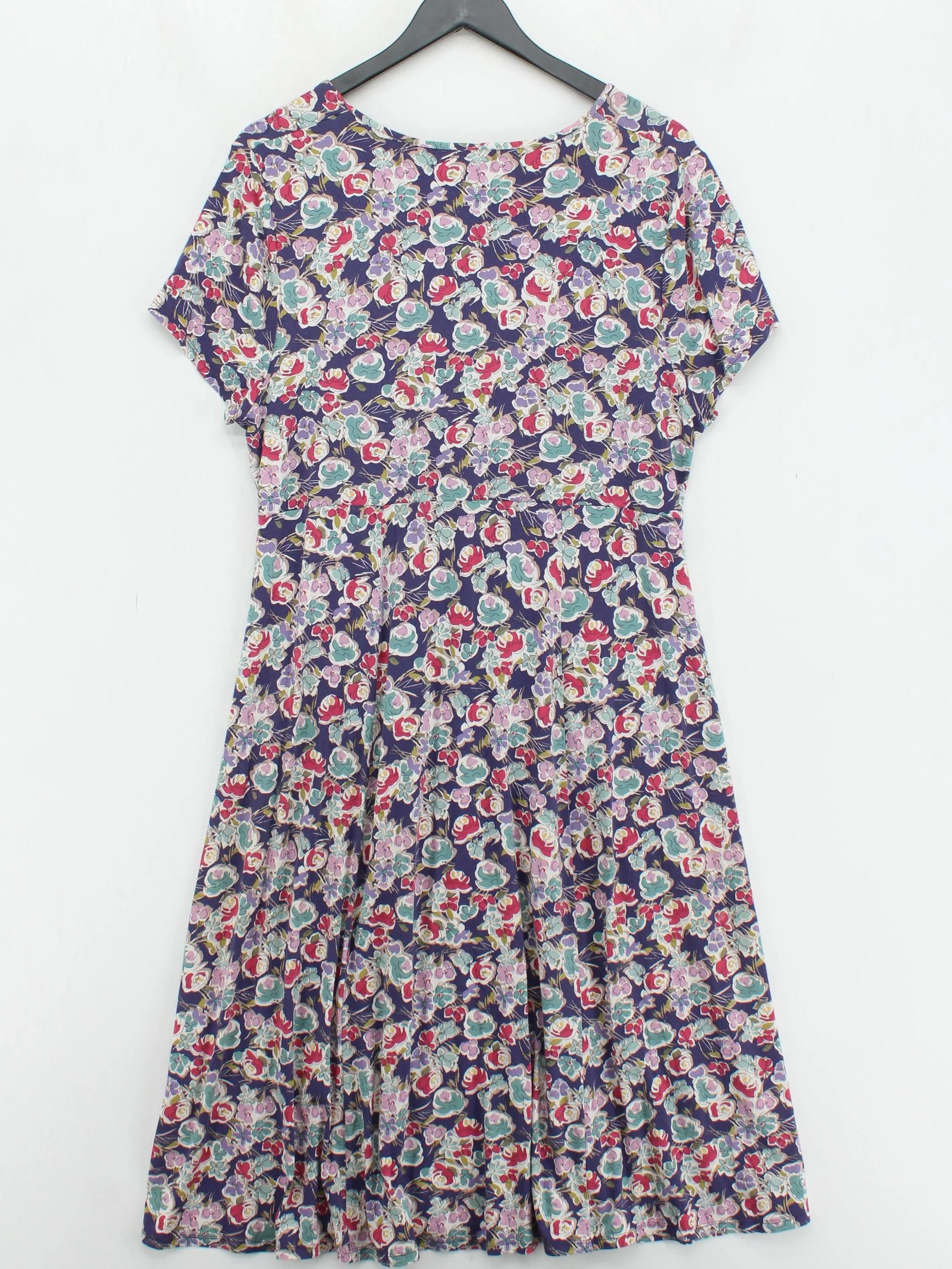 East Wrap Midi Dress UK18 in Blue - Image 2