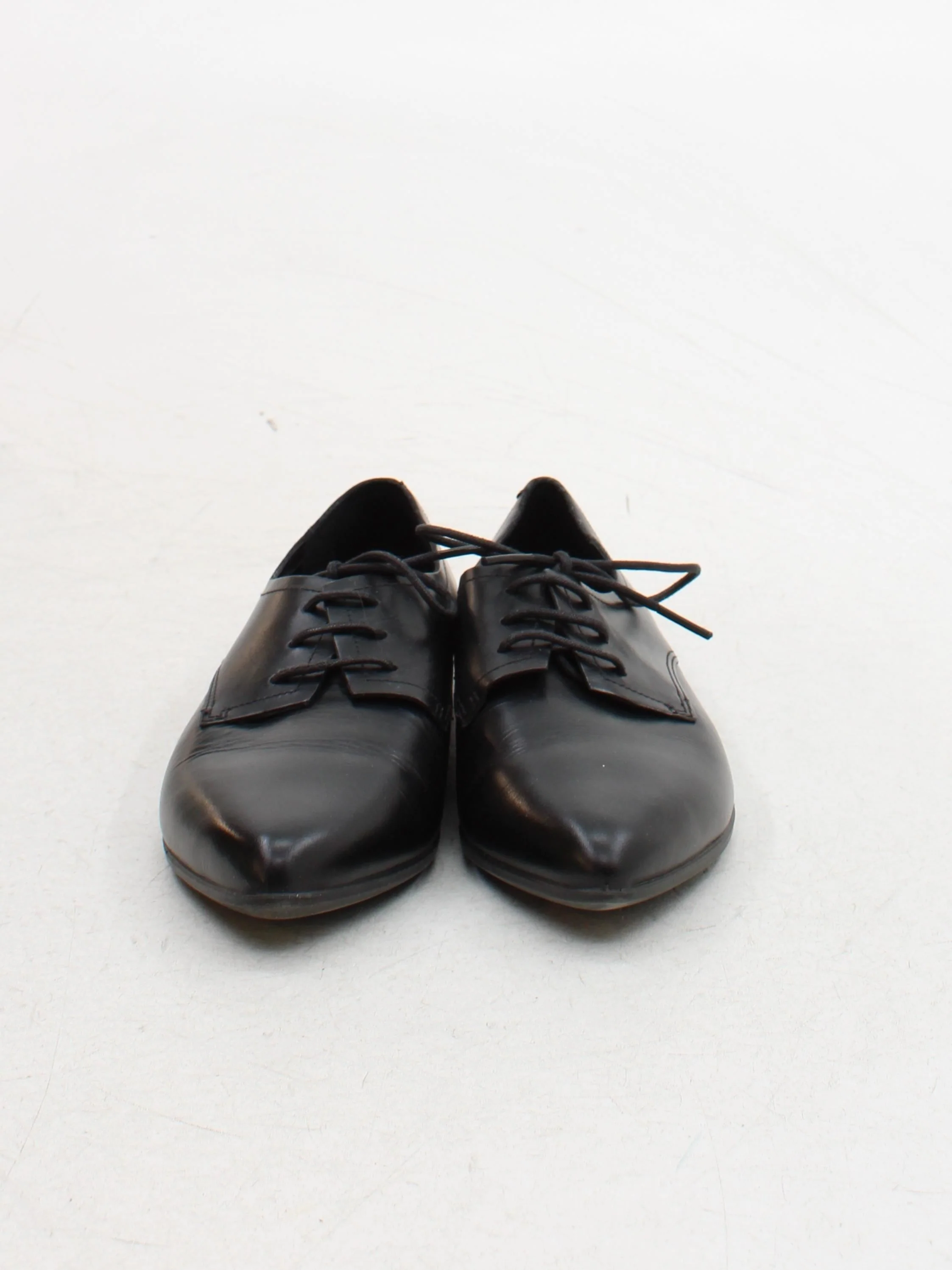 ECCO Men's Formal Shoes UK 3 Black 100% Leather Brogue - Image 2