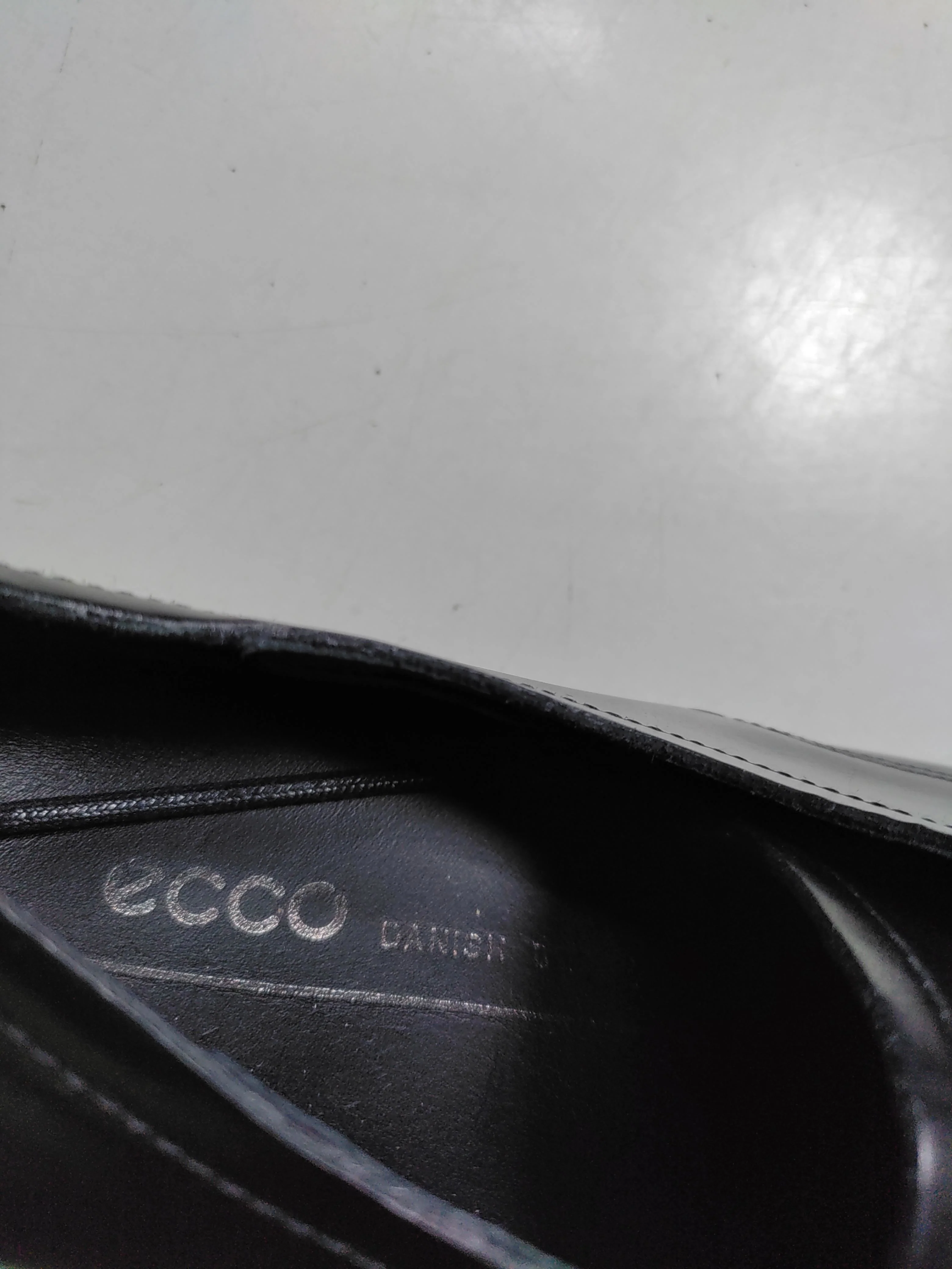 ECCO Men's Formal Shoes UK 3 Black 100% Leather Brogue - Image 8