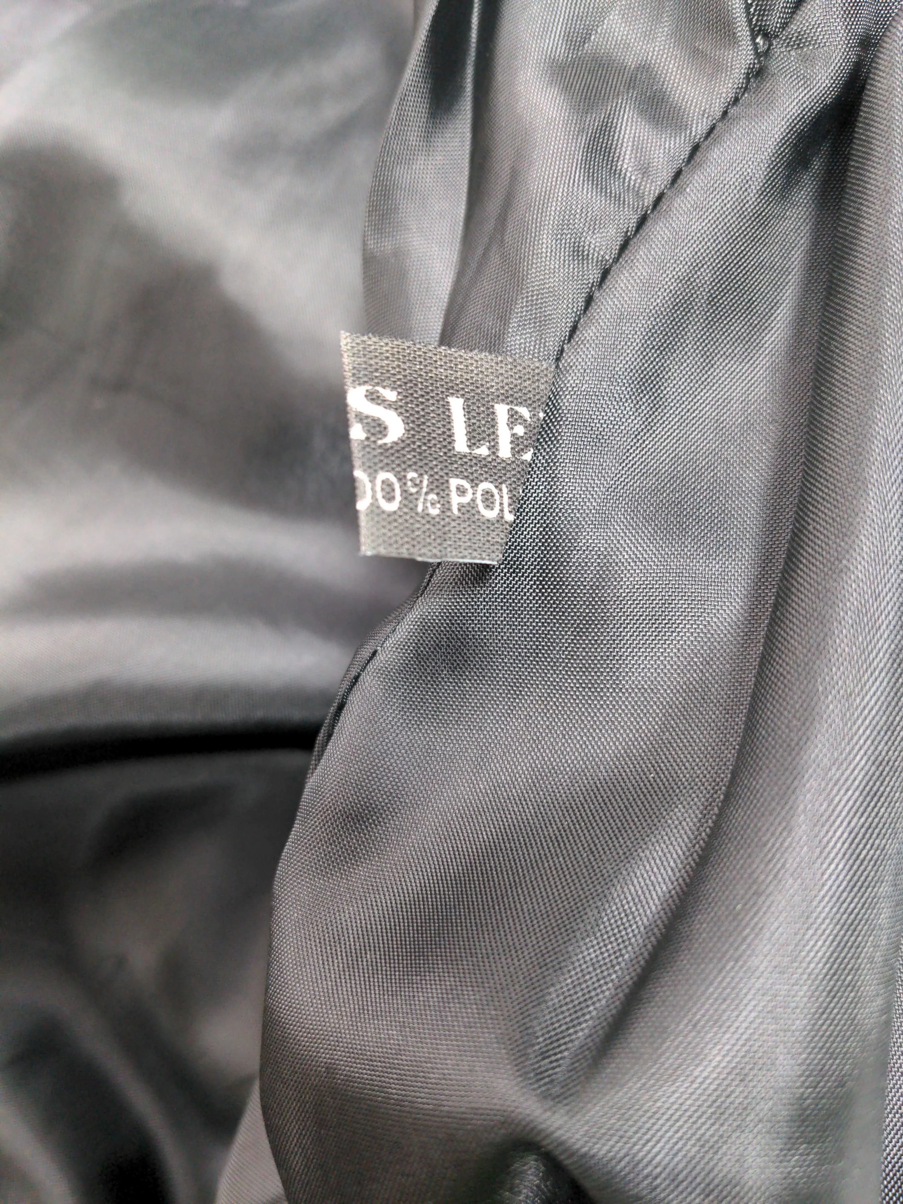Echtes Leder Women's Trousers W 28 in Black Leather with Polyester Flared Chino - Image 7