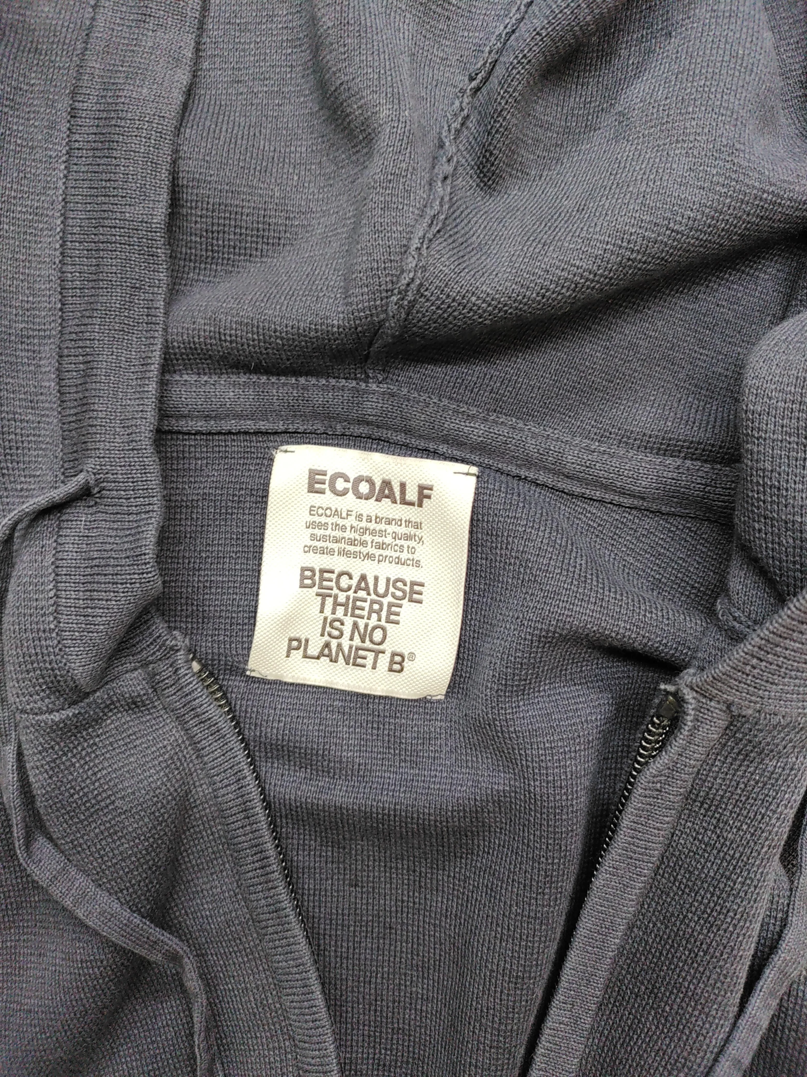 Ecoalf Men's Hoodie XL Blue Cotton with Linen Pullover - Image 5