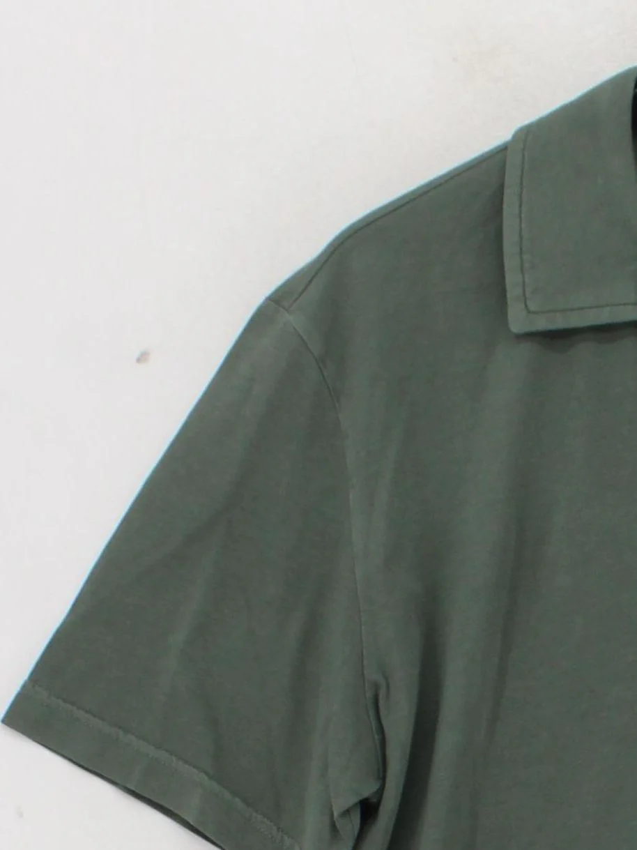 Ecoalf Men's Polo M Green 100% Cotton Basic - Image 4