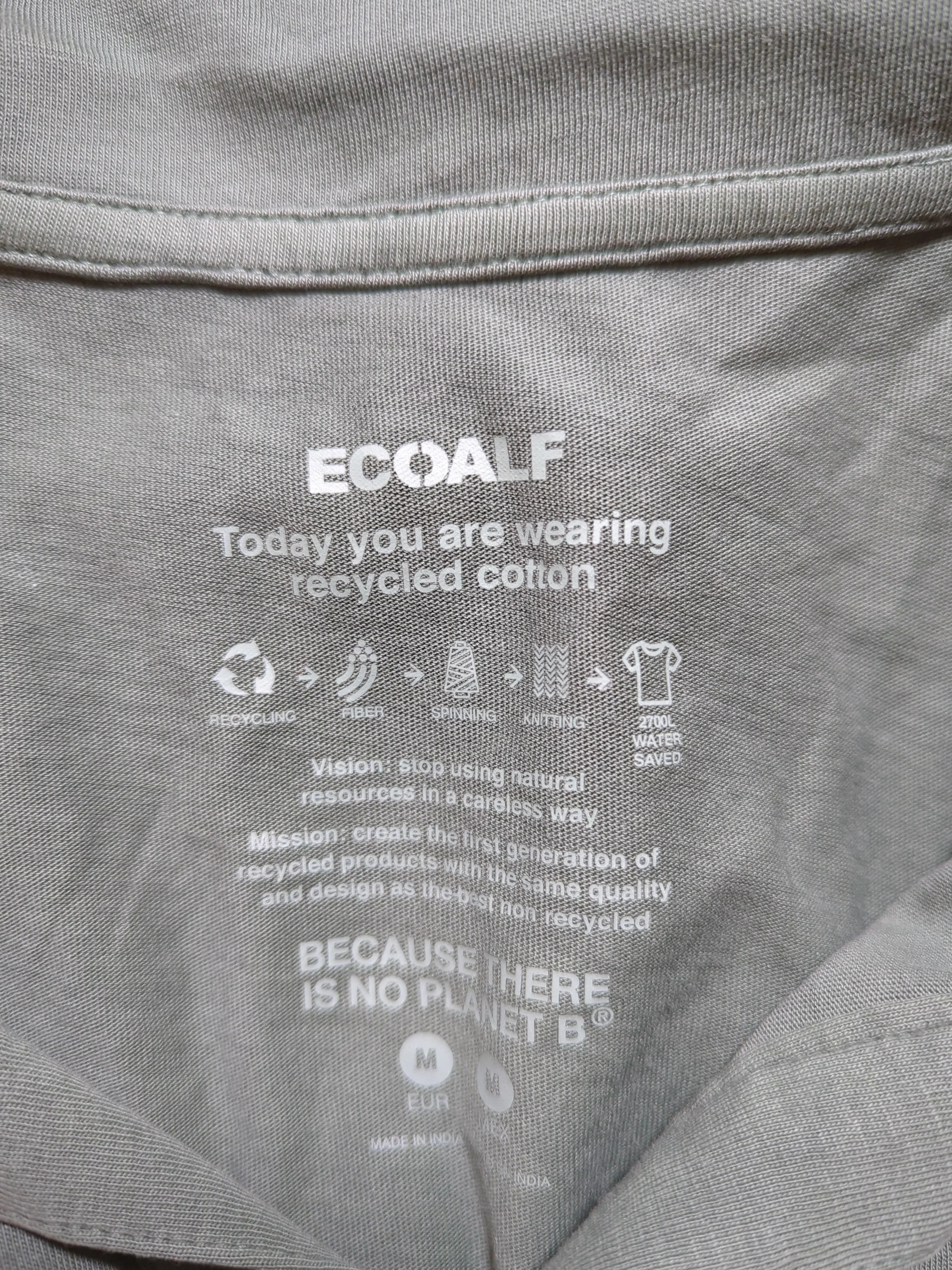Ecoalf Men's Polo M Green 100% Cotton Basic - Image 6