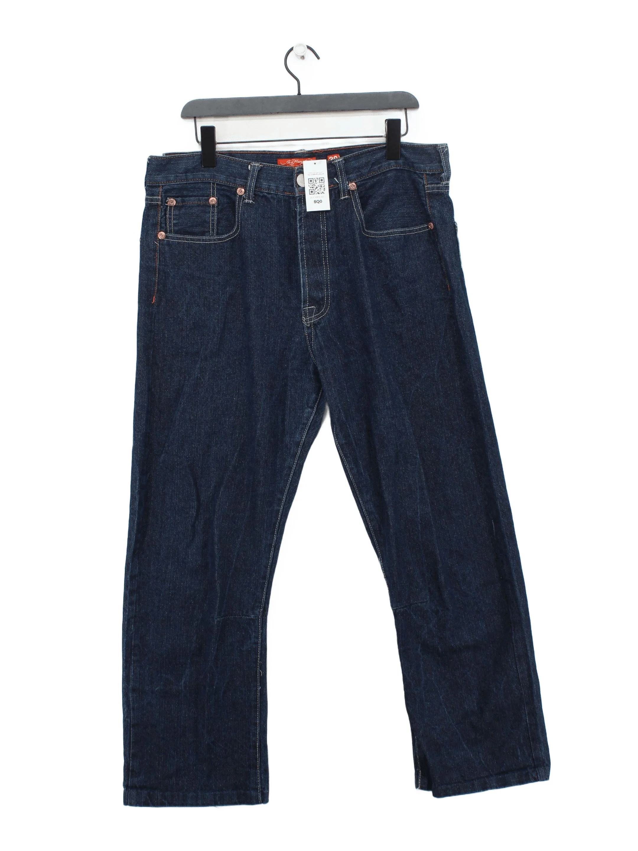 Ed Hardy Men's Jeans W 36 in Blue Graphic 100% Cotton Straight
