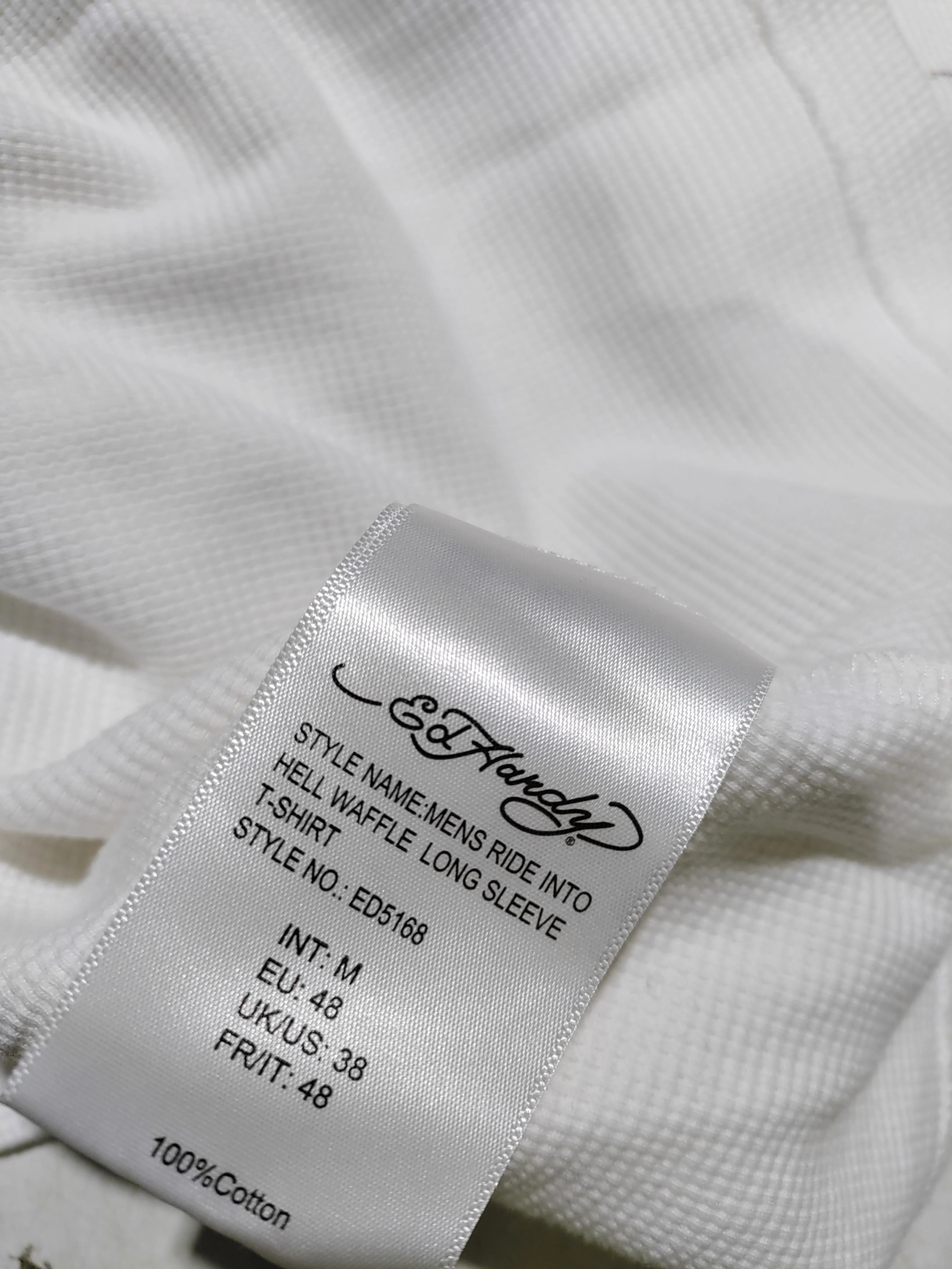 Ed Hardy Men's Jumper M White Graphic 100% Cotton Round Neck Pullover - Image 8