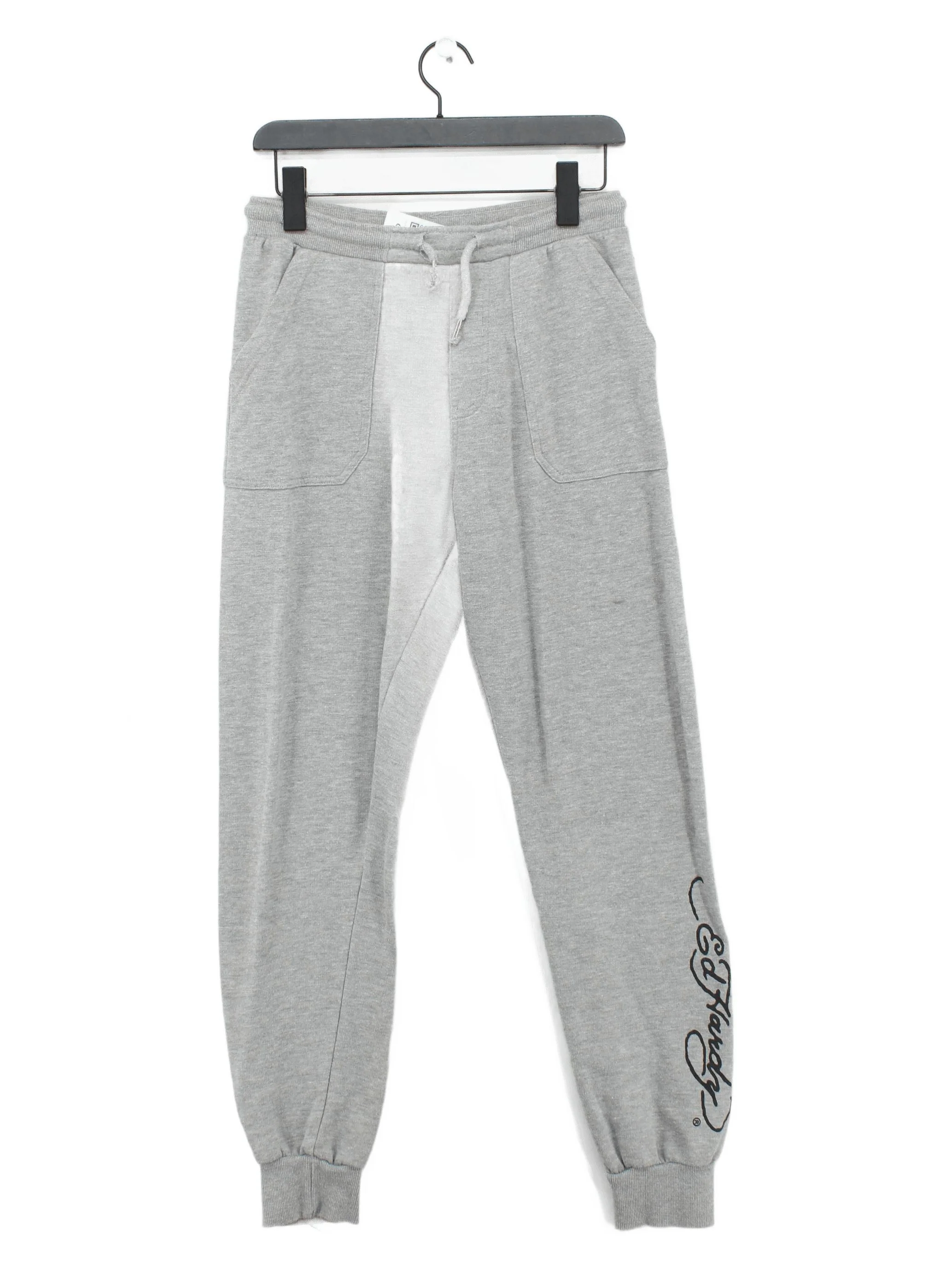 Ed Hardy Men's Sports Bottoms M Grey 100% Cotton Sweatpants