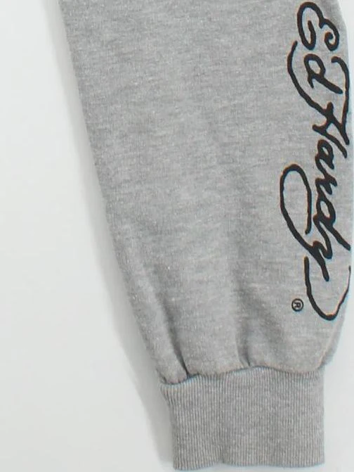 Ed Hardy Men's Sports Bottoms M Grey 100% Cotton Sweatpants - Image 4