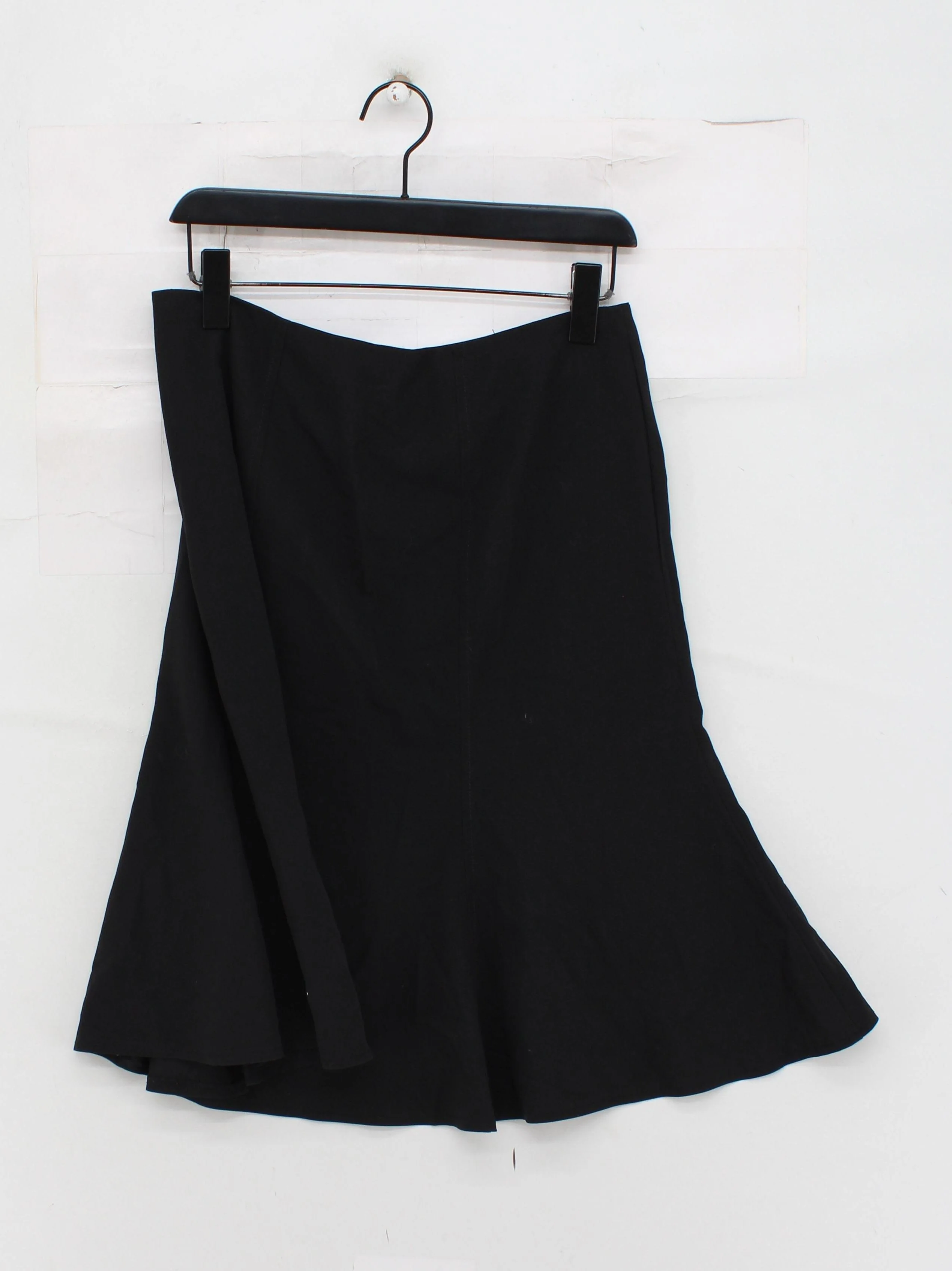 EDAS Women's Midi Skirt UK 14 Black Polyester with Viscose, Spandex Midi A-Line - Image 2