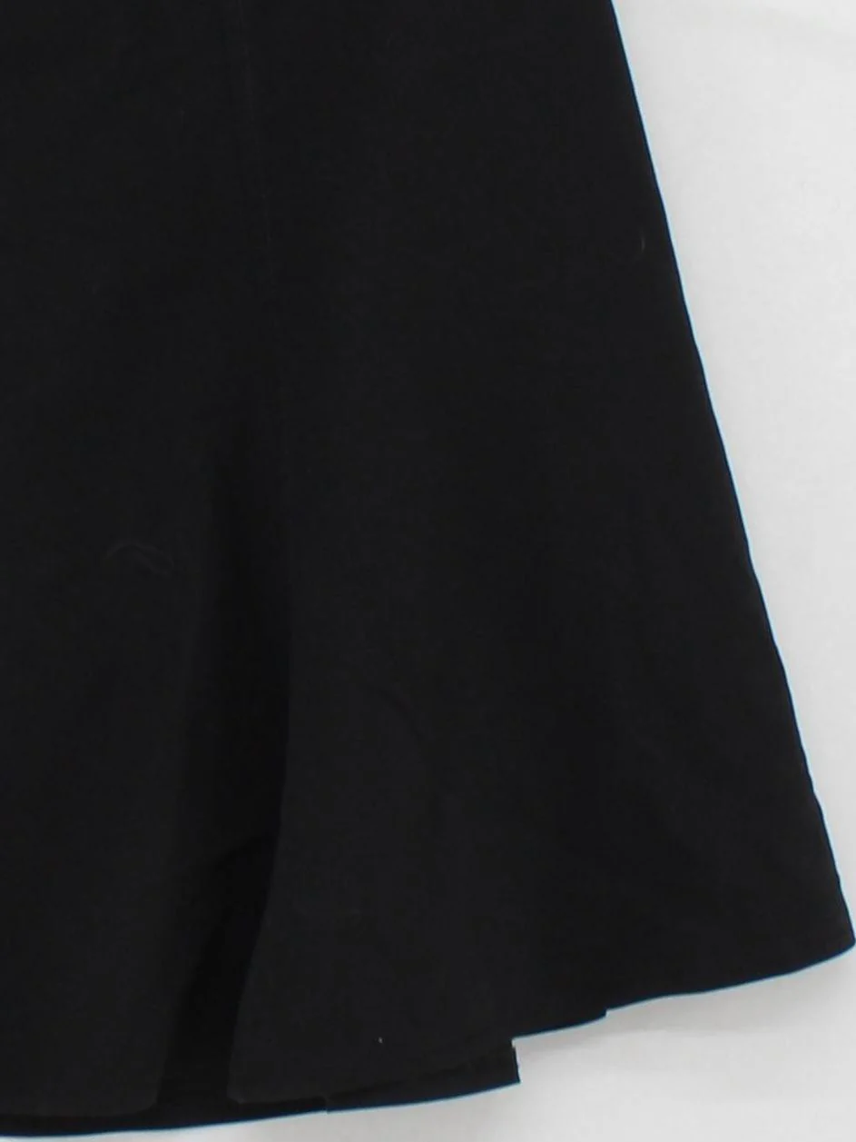 EDAS Women's Midi Skirt UK 14 Black Polyester with Viscose, Spandex Midi A-Line - Image 4