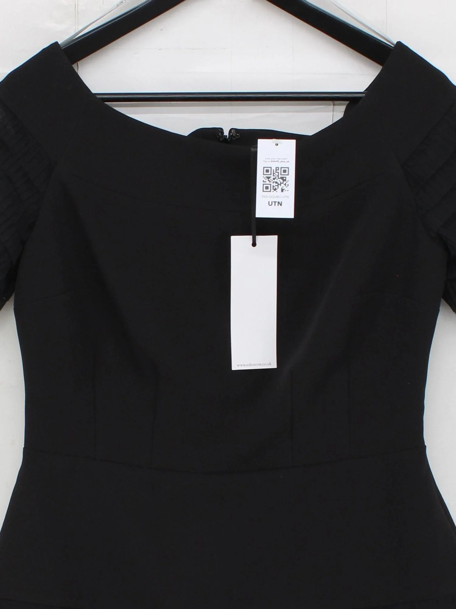 Eden Row Bodycon Midi Dress UK14 in Black - Image 3