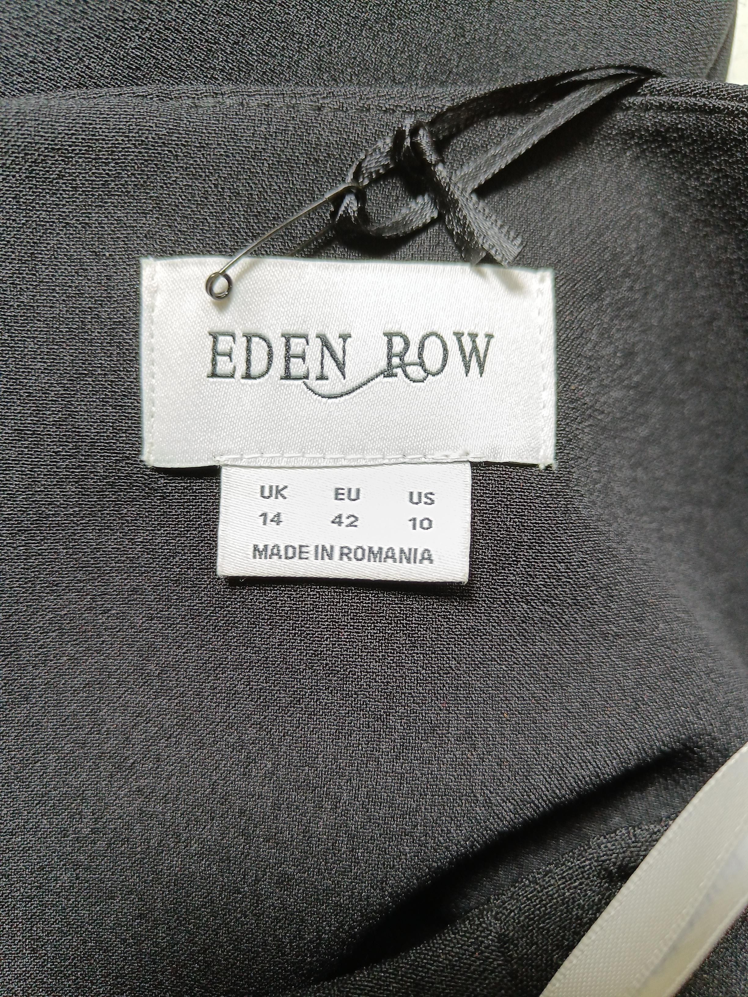 Eden Row Bodycon Midi Dress UK14 in Black - Image 5