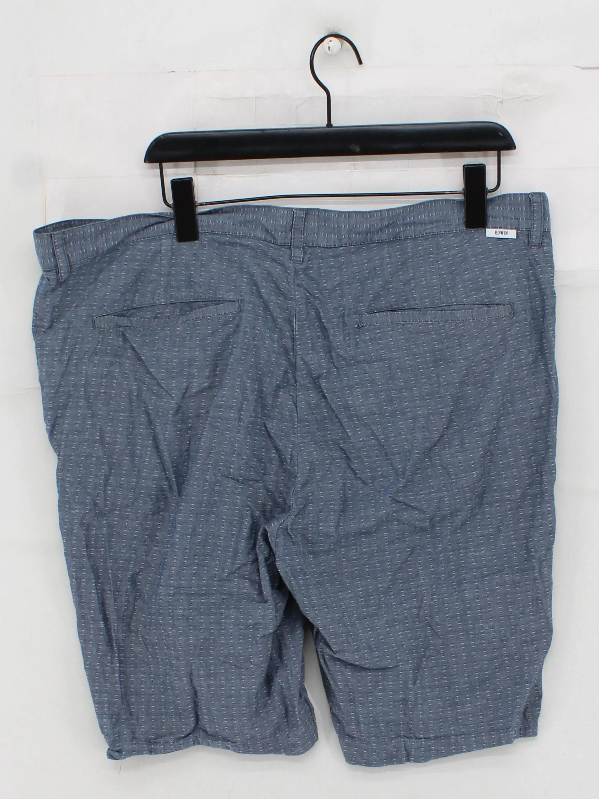 Edwin Men's Shorts XL Blue Striped 100% Cotton Chino - Image 2