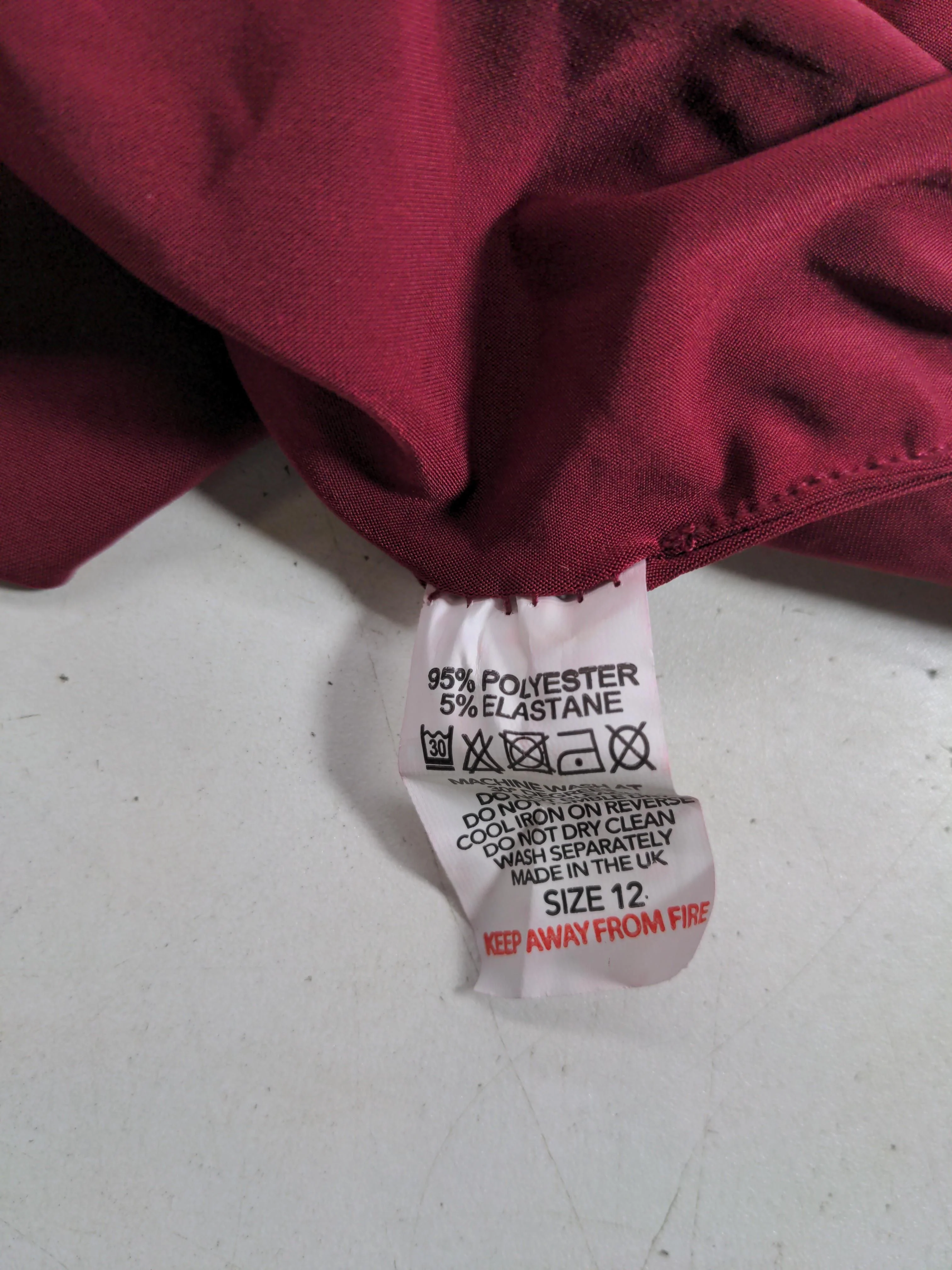 EGO Mini Dress UK12 in Red - Image 6