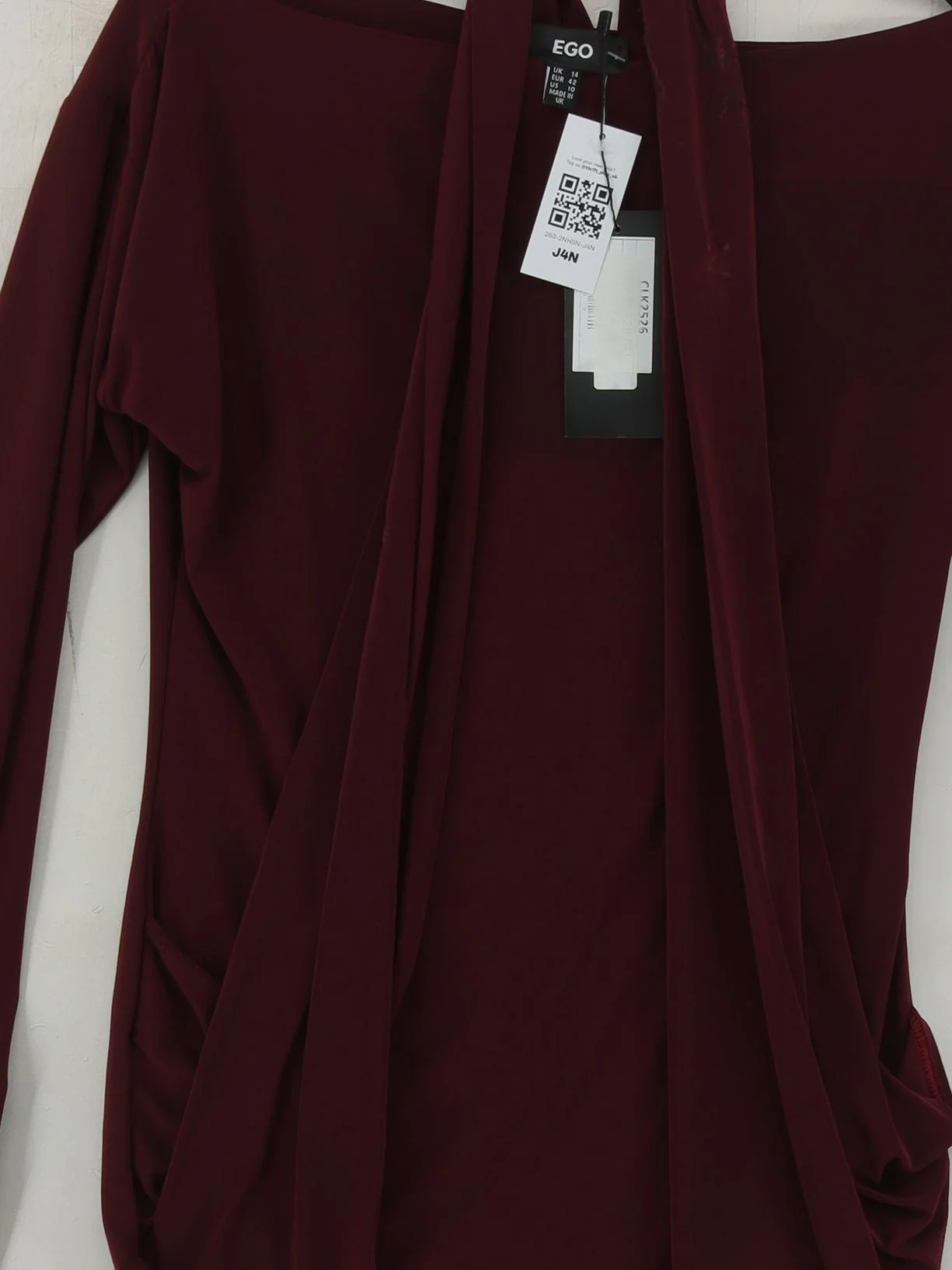 EGO Women's Top UK 14 Red Polyester with Elastane Basic New with tags - Image 3