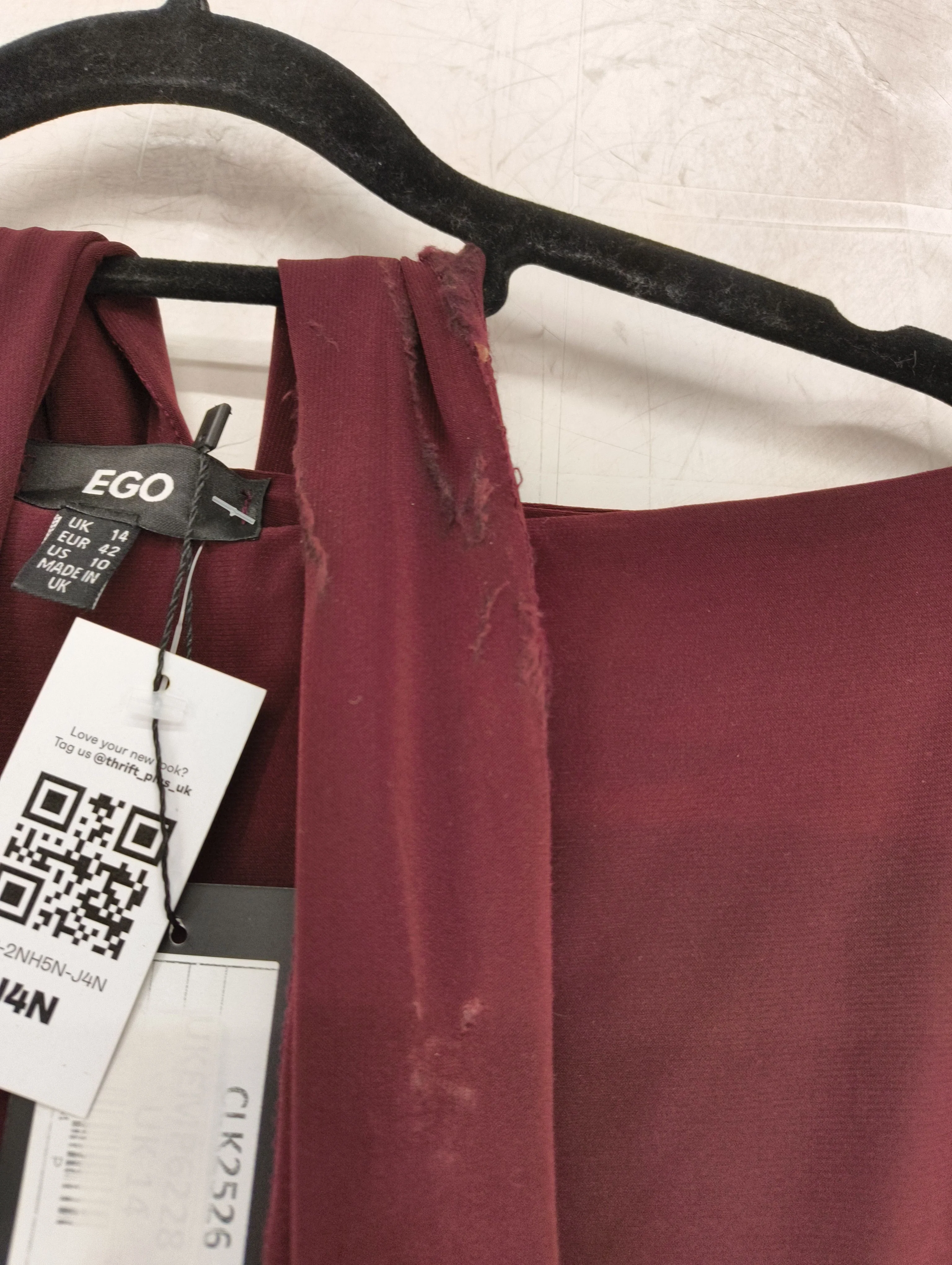 EGO Women's Top UK 14 Red Polyester with Elastane Basic New with tags - Image 5