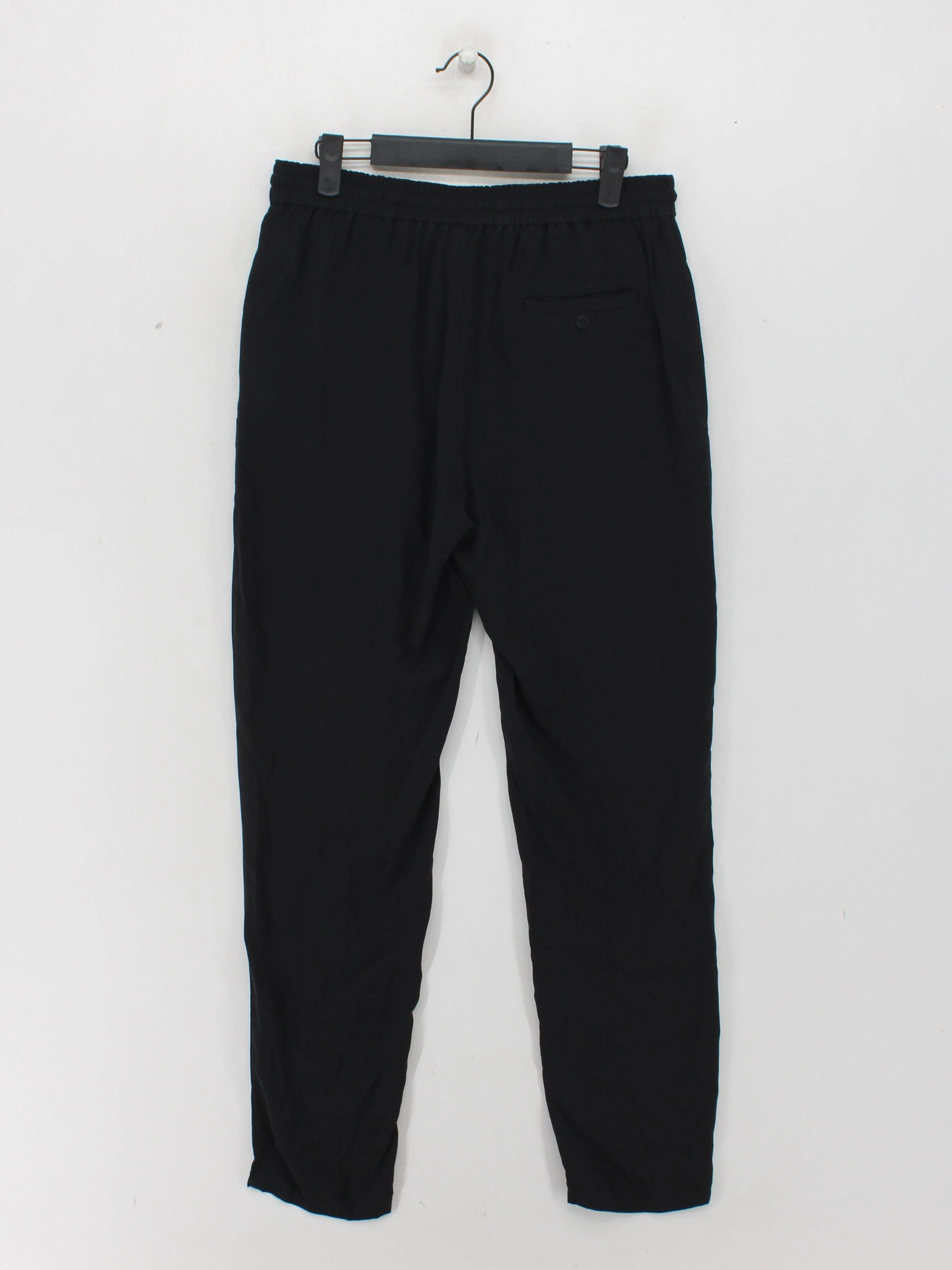 Eileen Fisher Men's Sports Bottoms XS Black 100% Silk Straight Sweatpants - Image 2