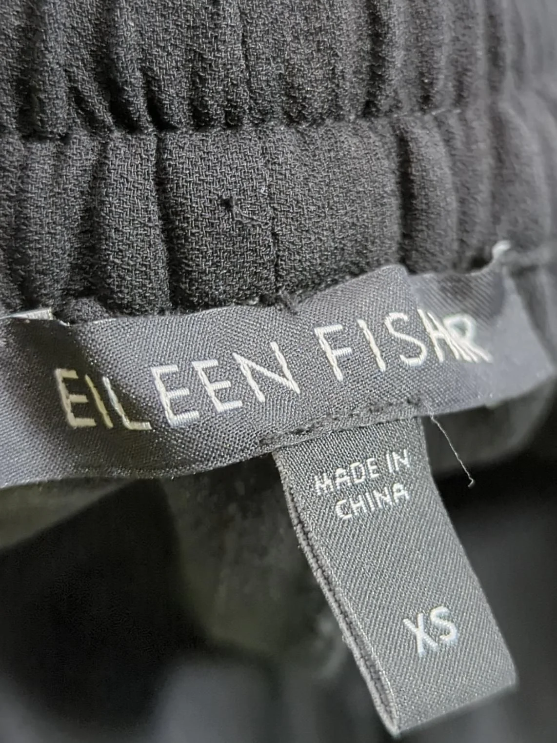 Eileen Fisher Men's Sports Bottoms XS Black 100% Silk Straight Sweatpants - Image 6