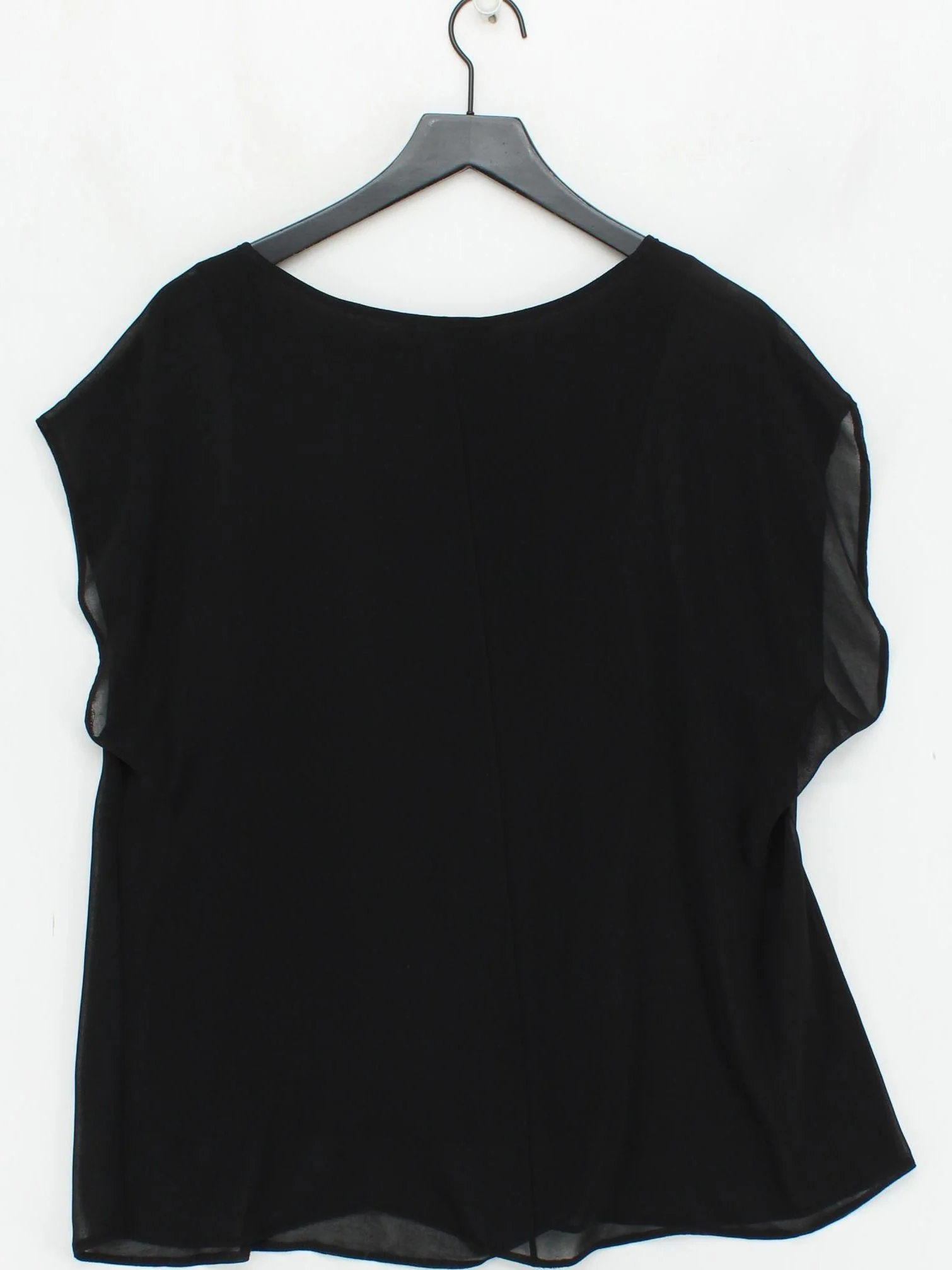 Eileen Fisher Women's Top S Black Polyester with Viscose Basic - Image 2