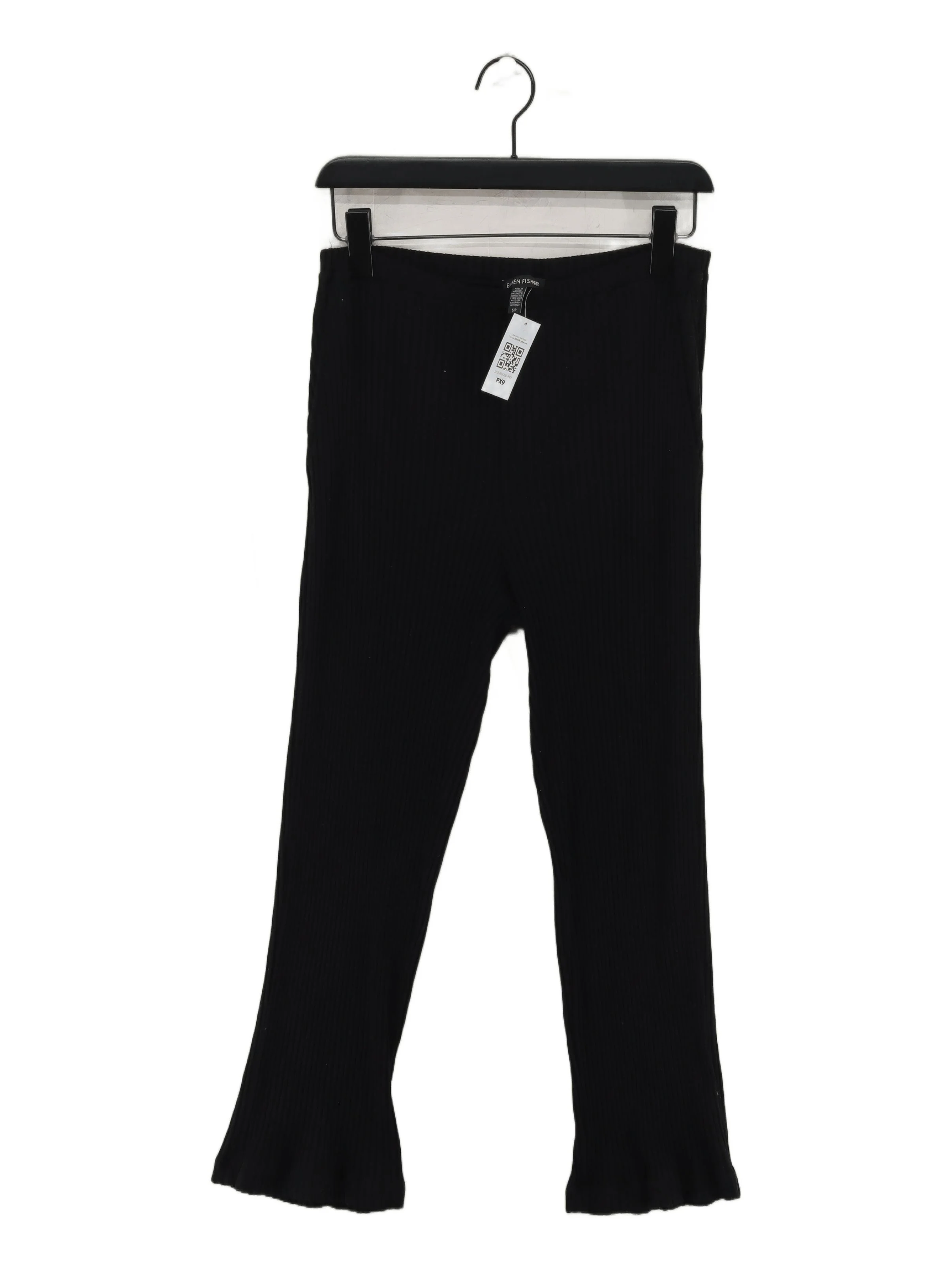 Eileen Fisher Women's Trousers S Black Lyocell Modal with Spandex Cropped