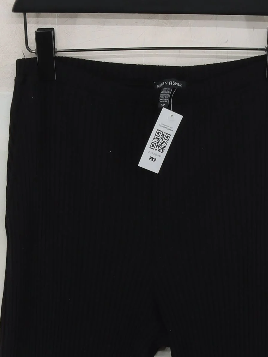 Eileen Fisher Women's Trousers S Black Lyocell Modal with Spandex Cropped - Image 3