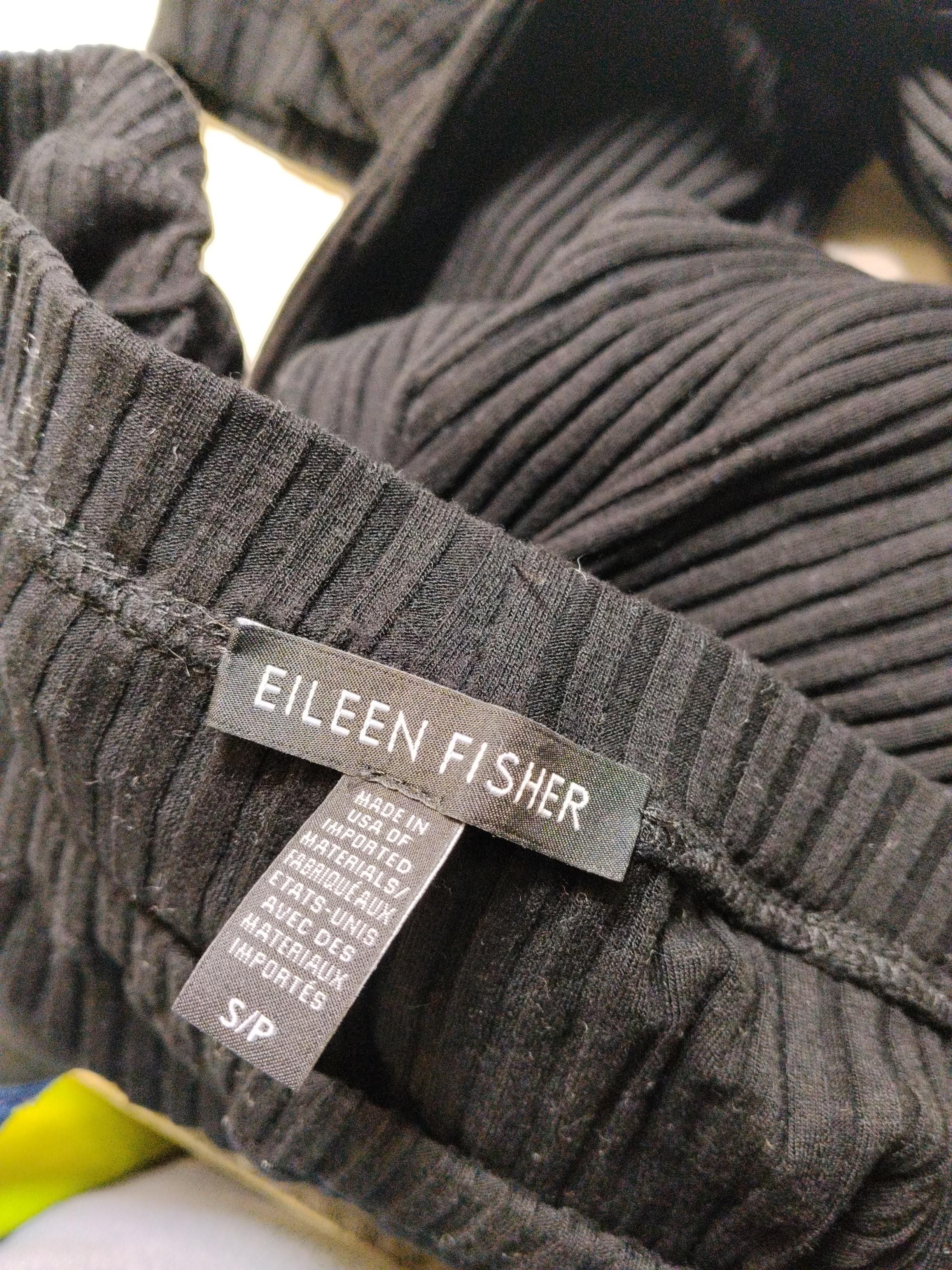 Eileen Fisher Women's Trousers S Black Lyocell Modal with Spandex Cropped - Image 5
