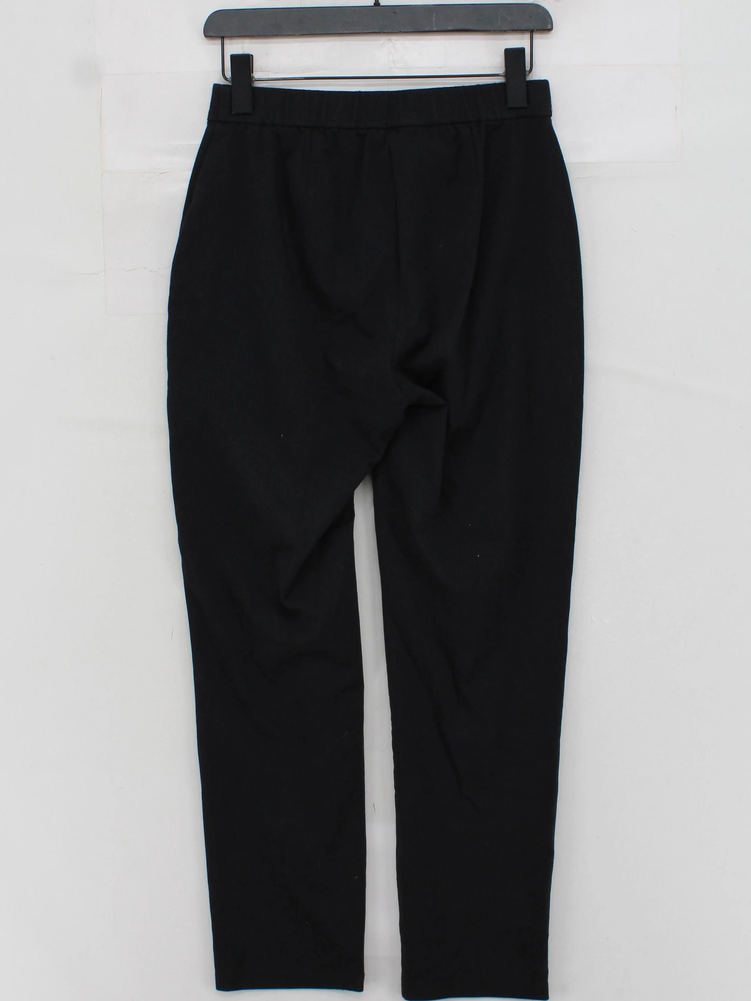 Eileen Fisher Women's Trousers XS Black Cotton with Polyester, Elastane Capri - Image 2