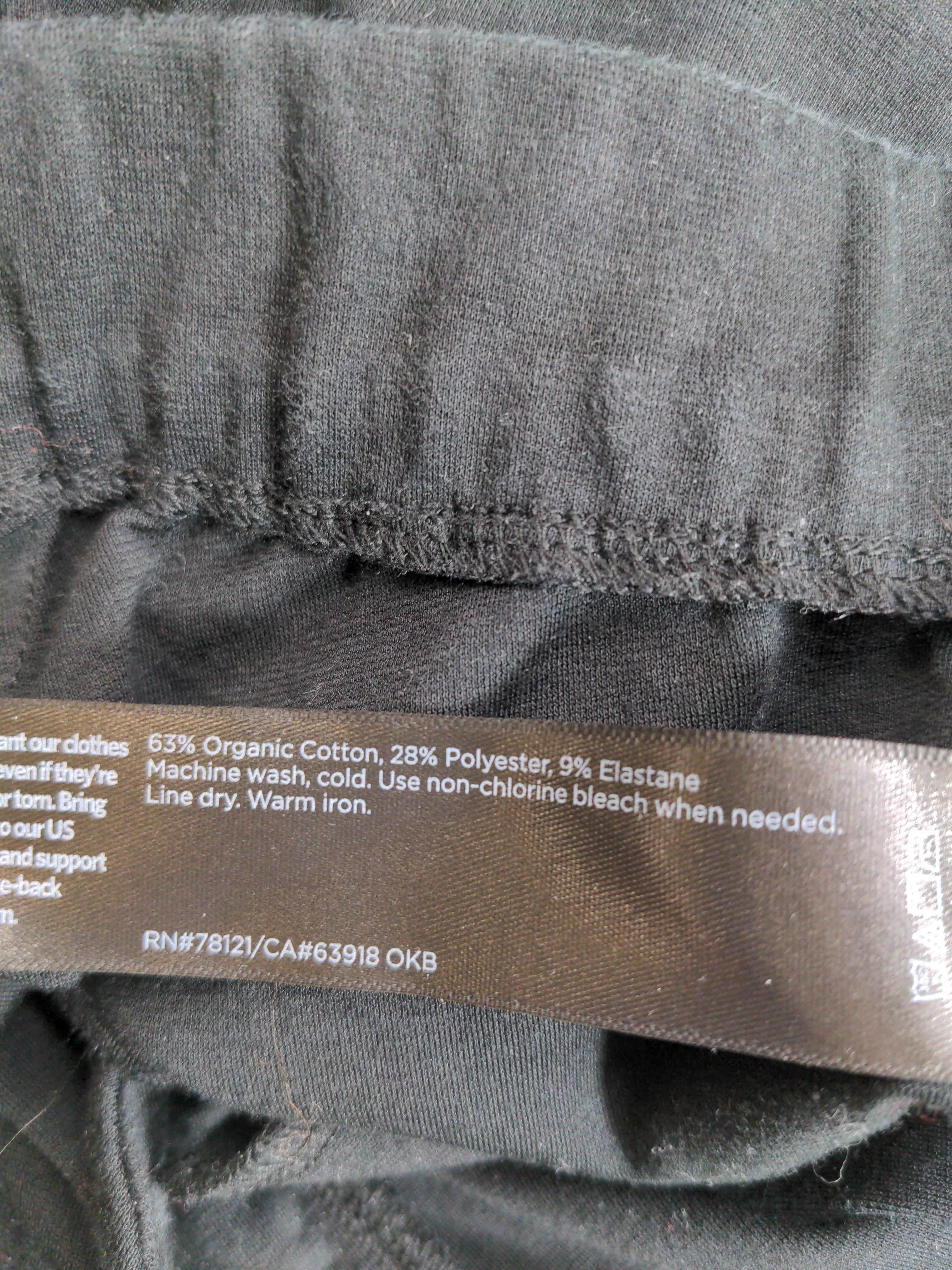 Eileen Fisher Women's Trousers XS Black Cotton with Polyester, Elastane Capri - Image 6