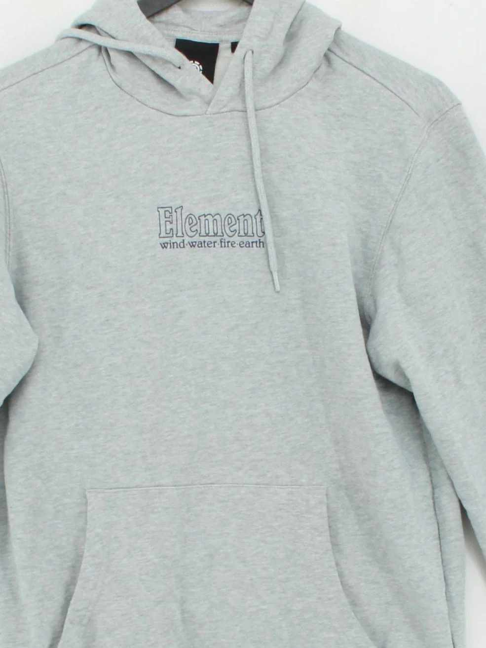 Element Men's Hoodie M Grey Cotton with Elastane Pullover - Image 3