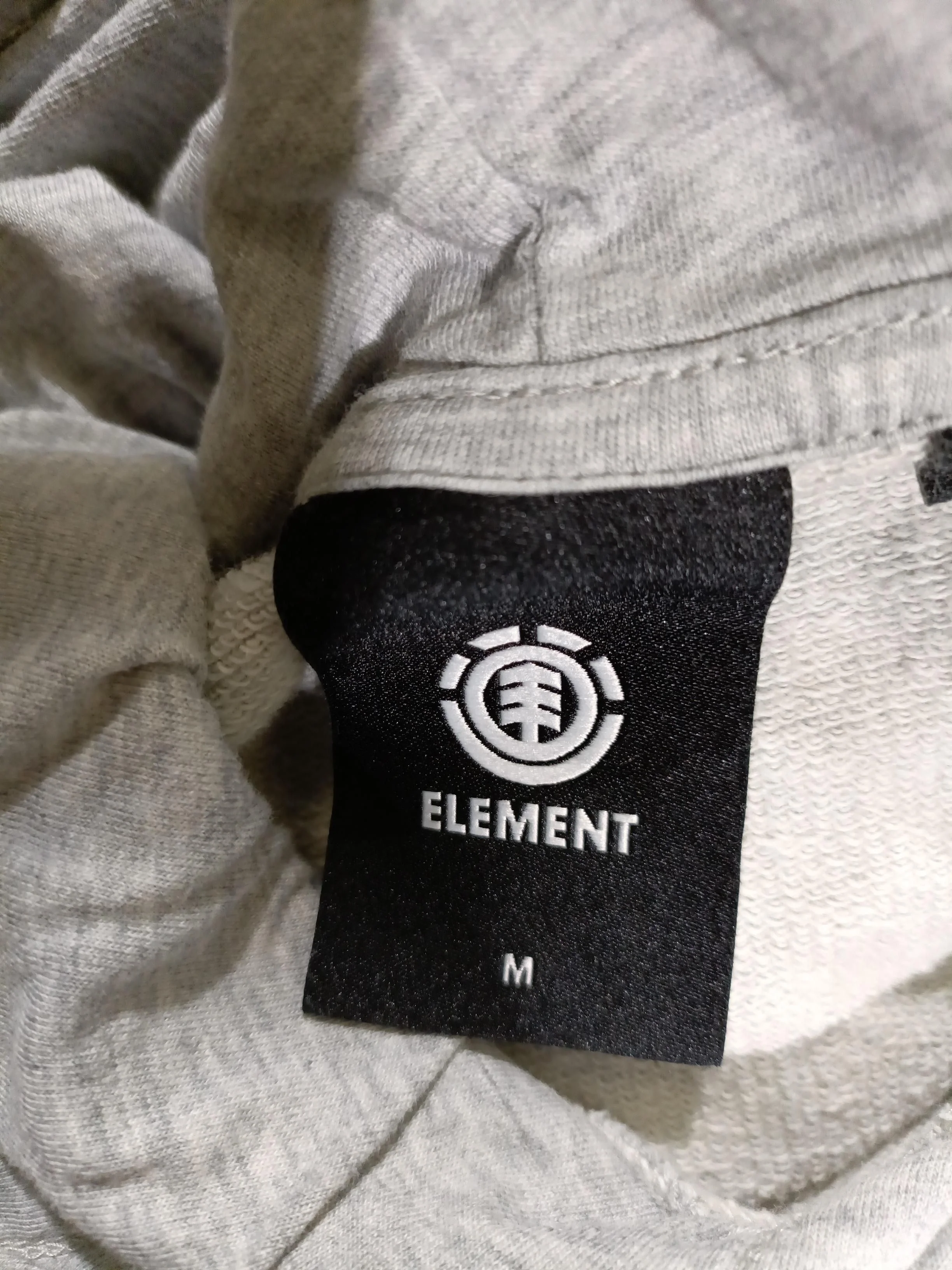 Element Men's Hoodie M Grey Cotton with Elastane Pullover - Image 5