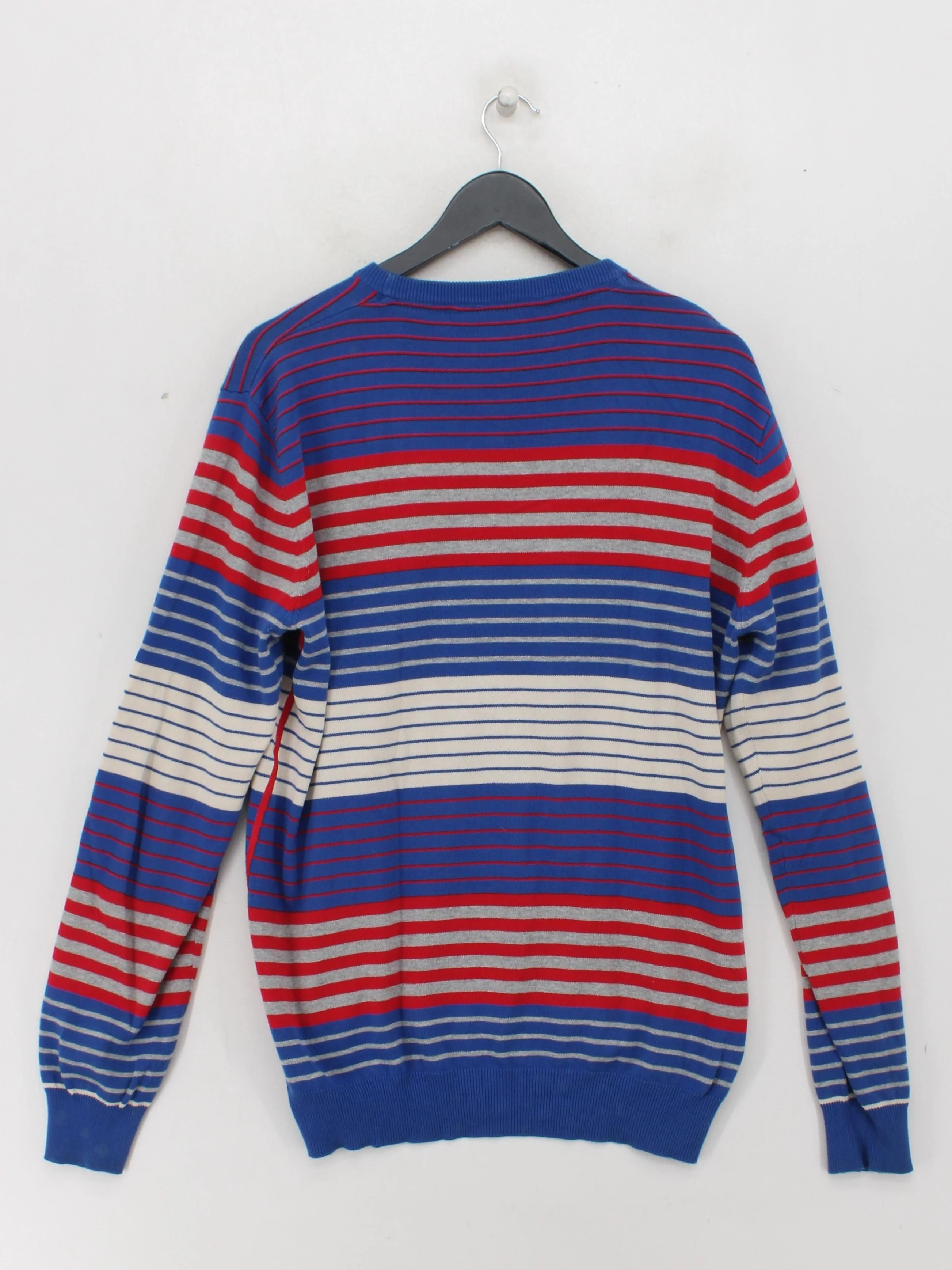 Element Men's Jumper XL Multi Striped 100% Cotton Crew Neck Pullover - Image 2