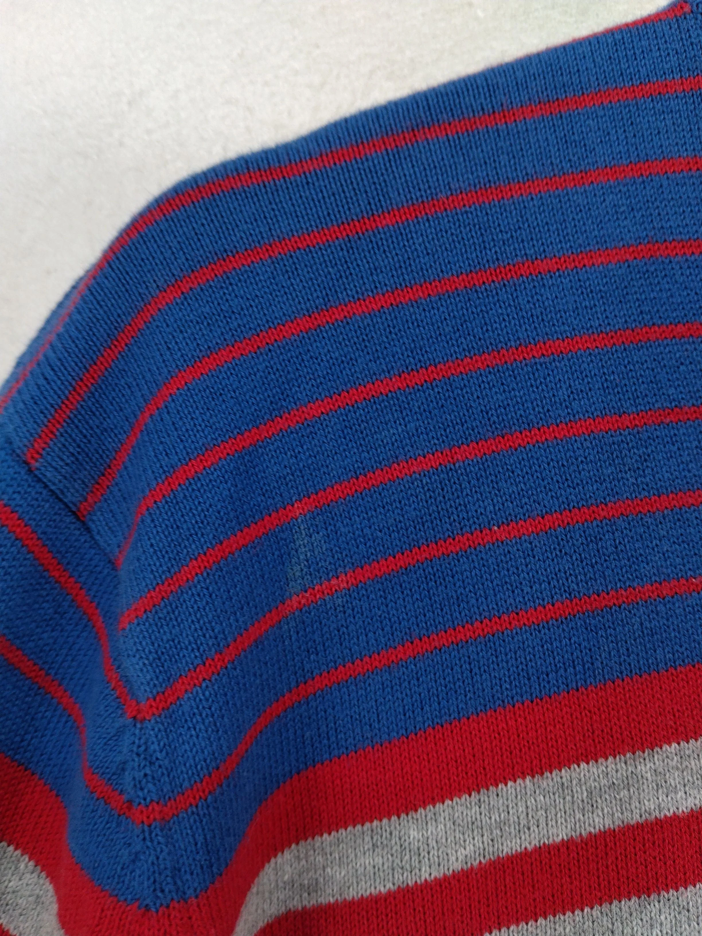 Element Men's Jumper XL Multi Striped 100% Cotton Crew Neck Pullover - Image 5