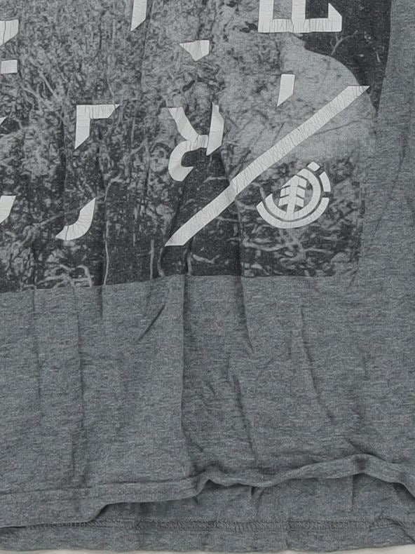 Element Men's T-Shirt L Grey Graphic 100% Cotton Sleeveless Round Neck Basic - Image 4