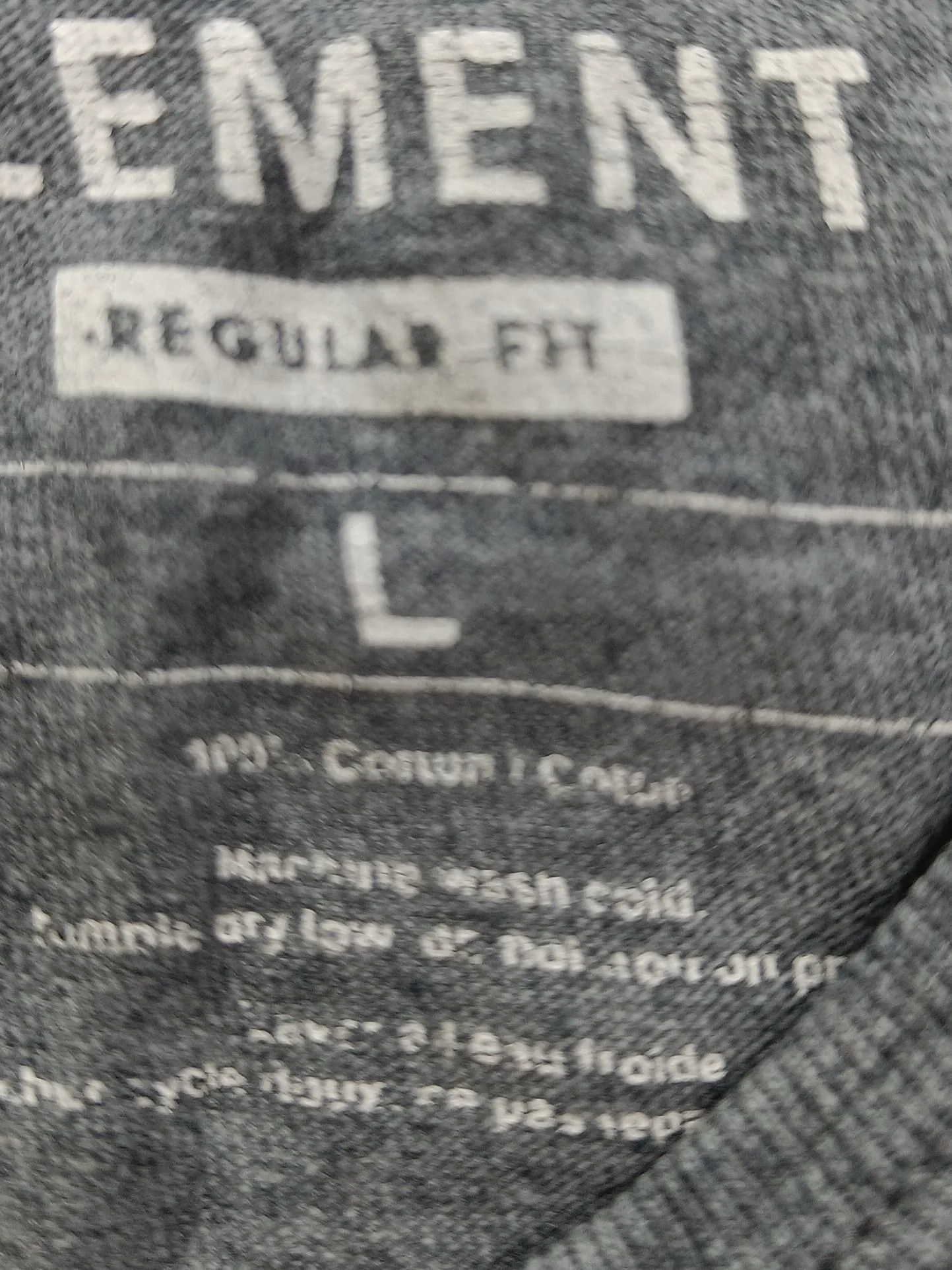 Element Men's T-Shirt L Grey Graphic 100% Cotton Sleeveless Round Neck Basic - Image 7