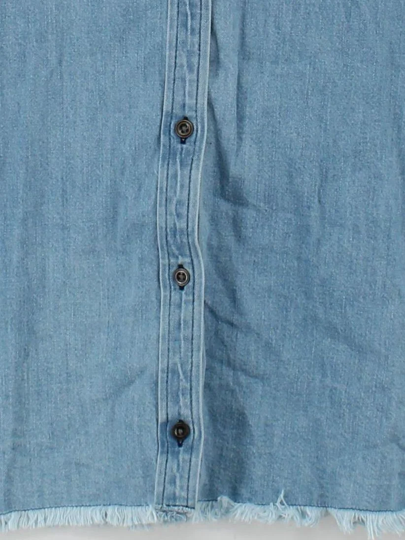Element Shirt Mini Dress S in Blue - Image 4