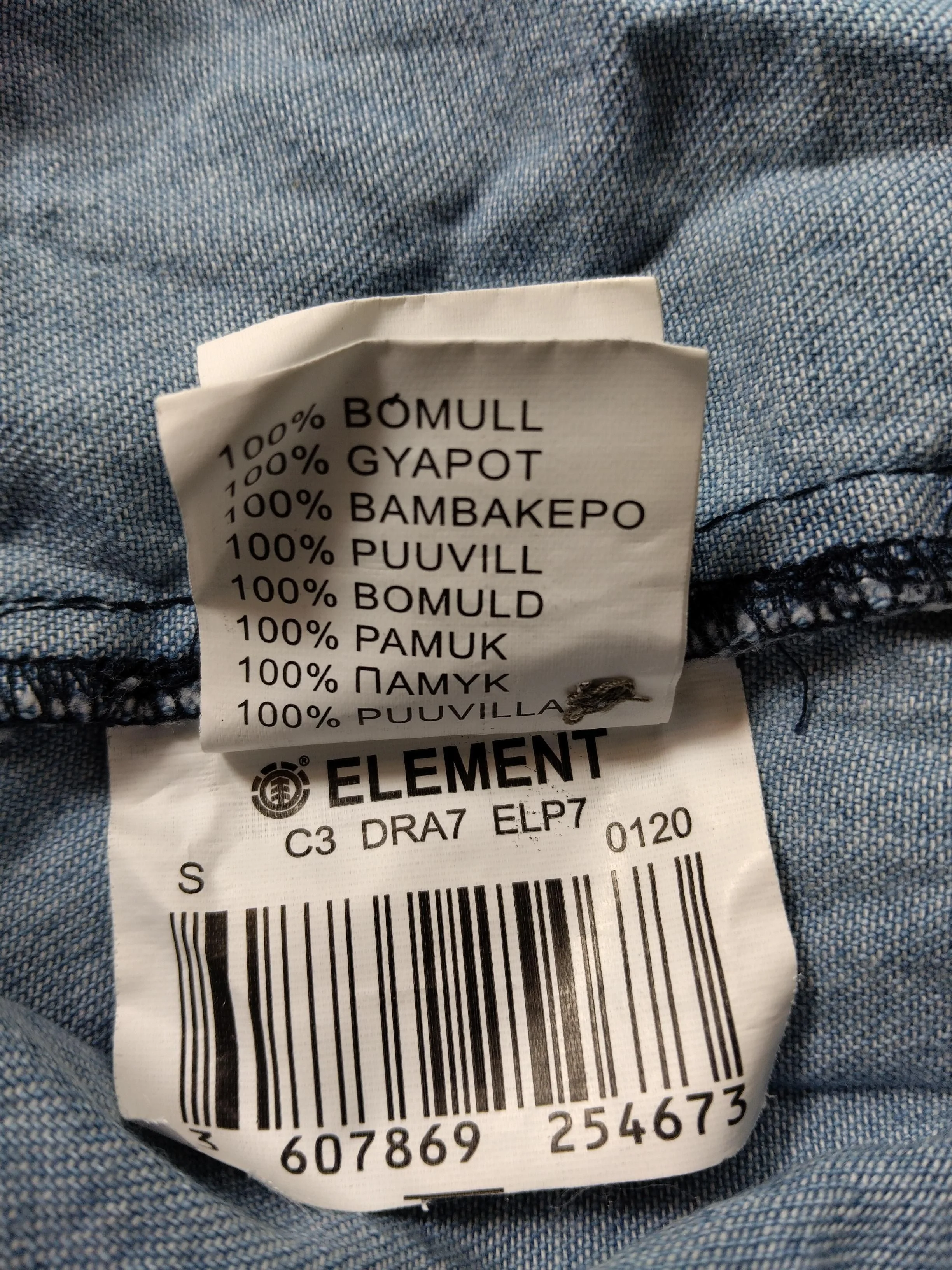 Element Shirt Mini Dress S in Blue - Image 7