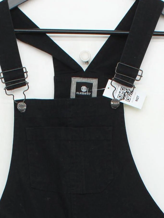 Element Women's Jumpsuit XXS Black Cotton with Elastane Wide-Leg Jumpsuit - Image 3