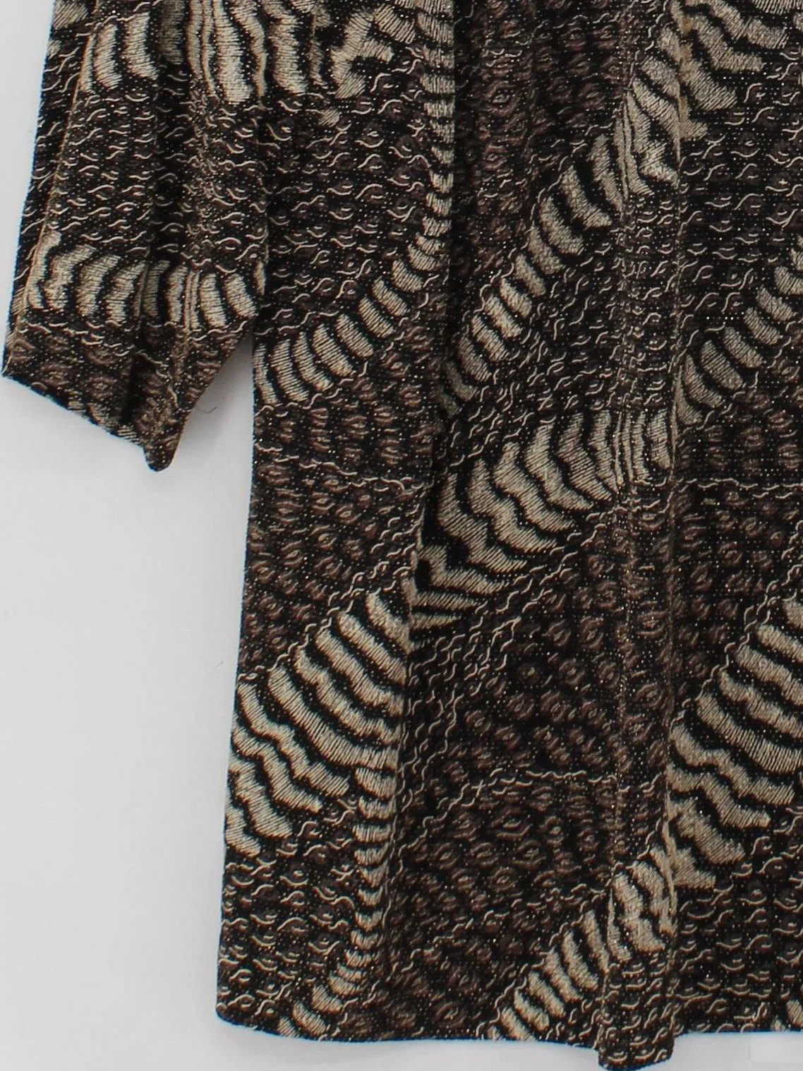 Elena Grunert Women's Top UK 28 Brown Polyester with Spandex, Other Tunic - Image 4