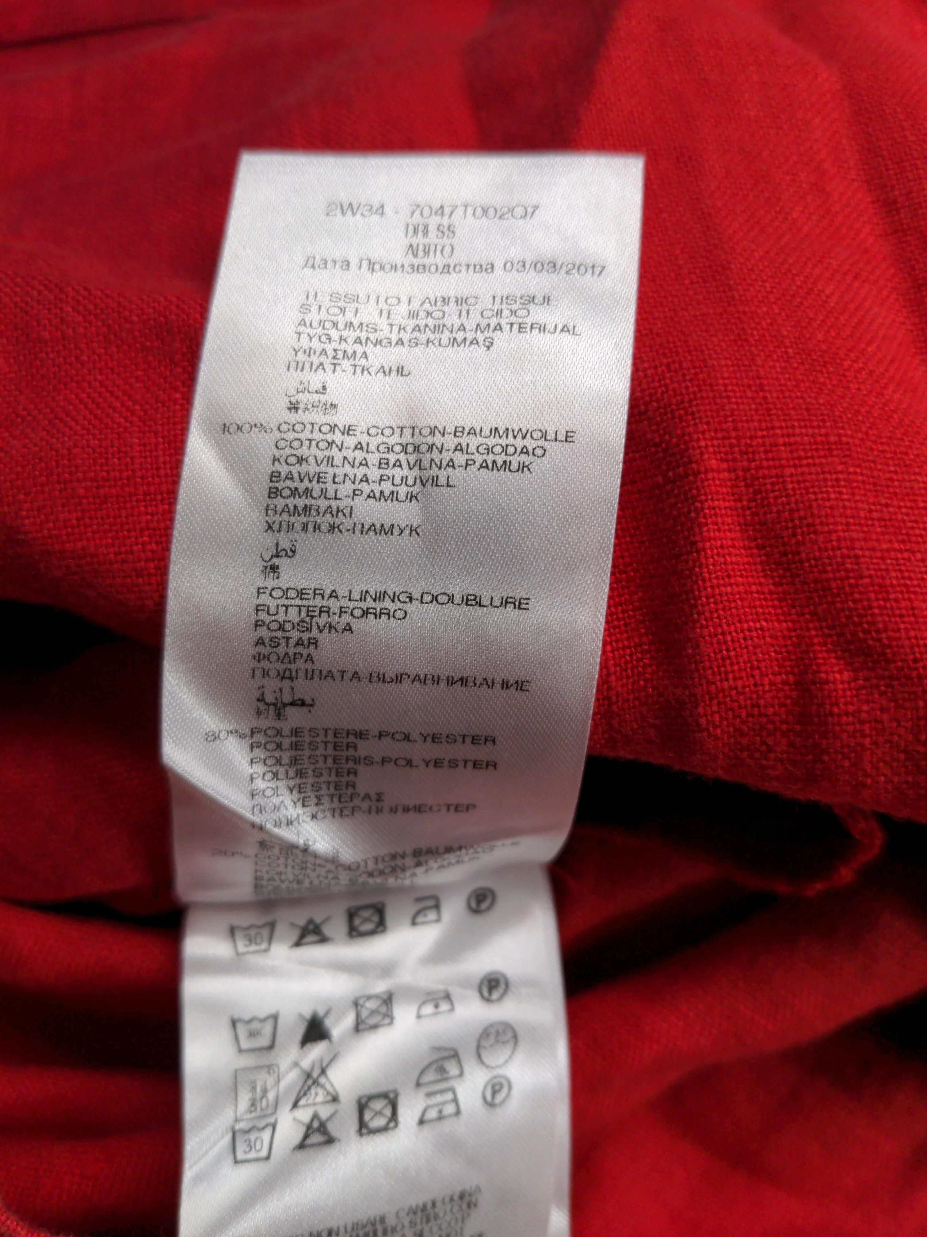 Elena Miro T-Shirt Mini Dress UK24 in Red - Image 6