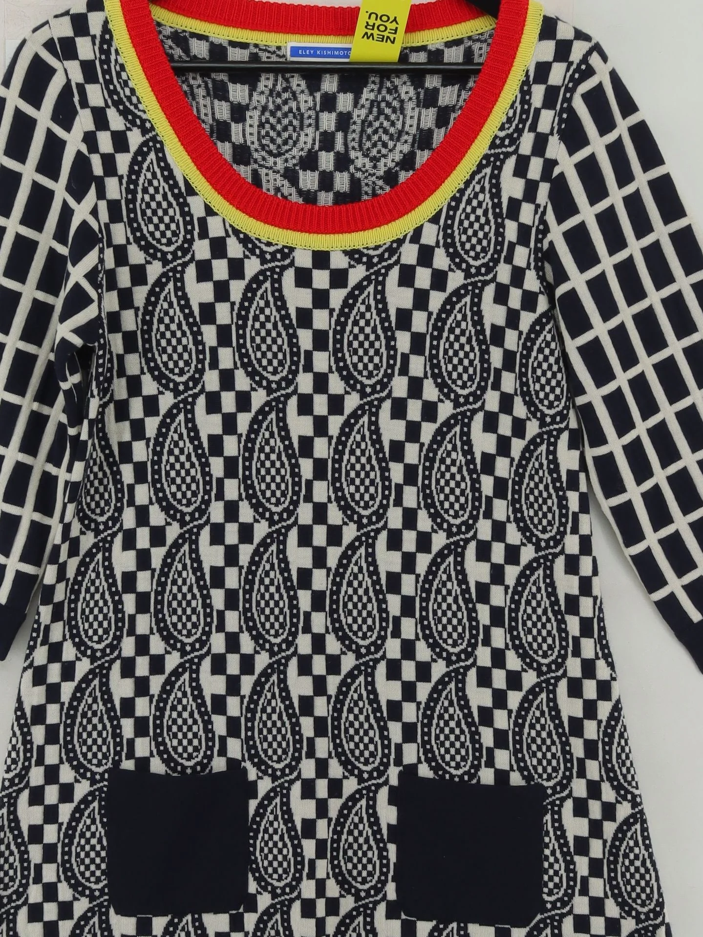 Eley Kishimoto Jumper Mini Dress UK12 in Multi - Image 3