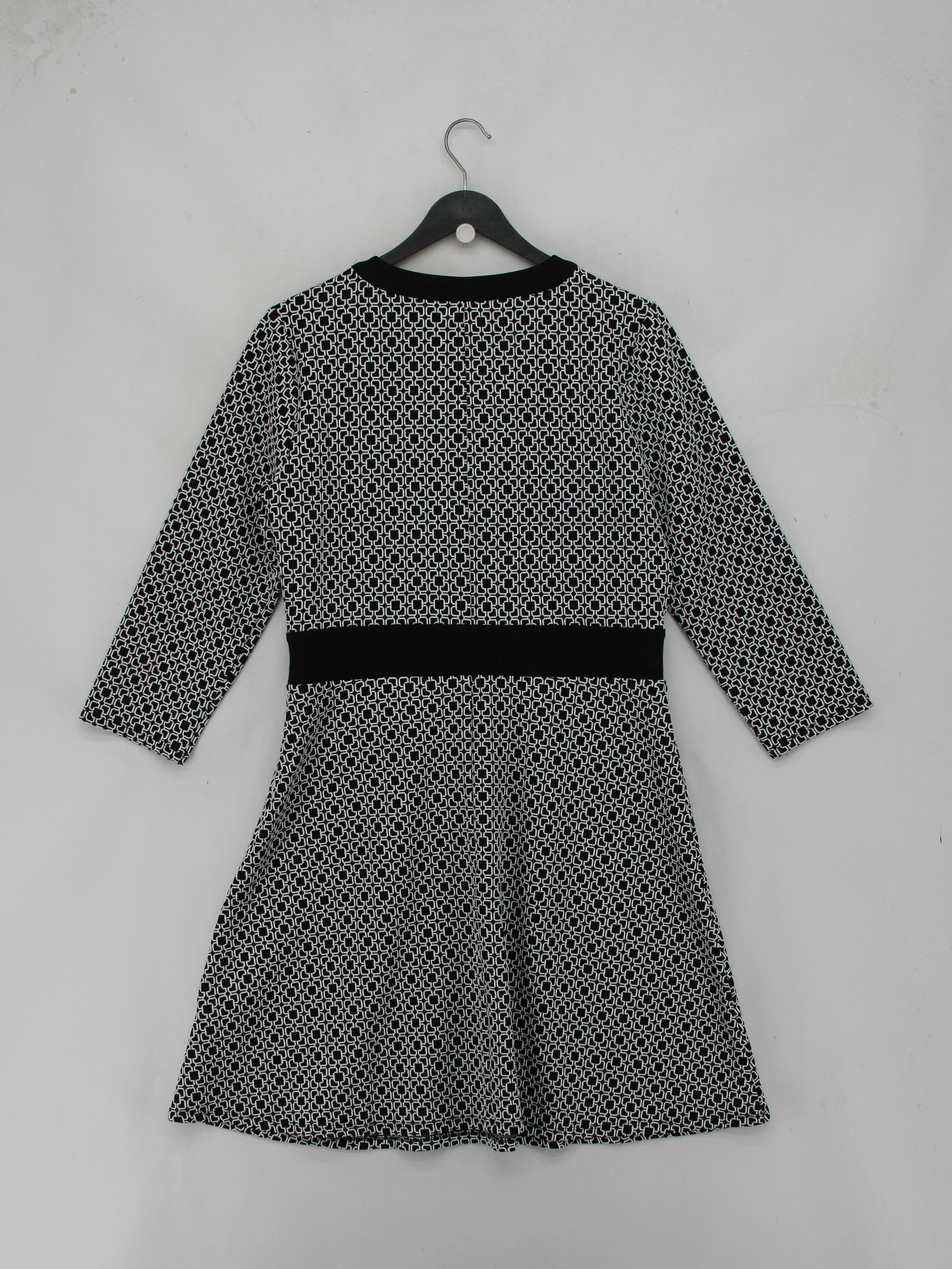 Ellen Tracy A-Line Midi Dress L in Black - Image 2