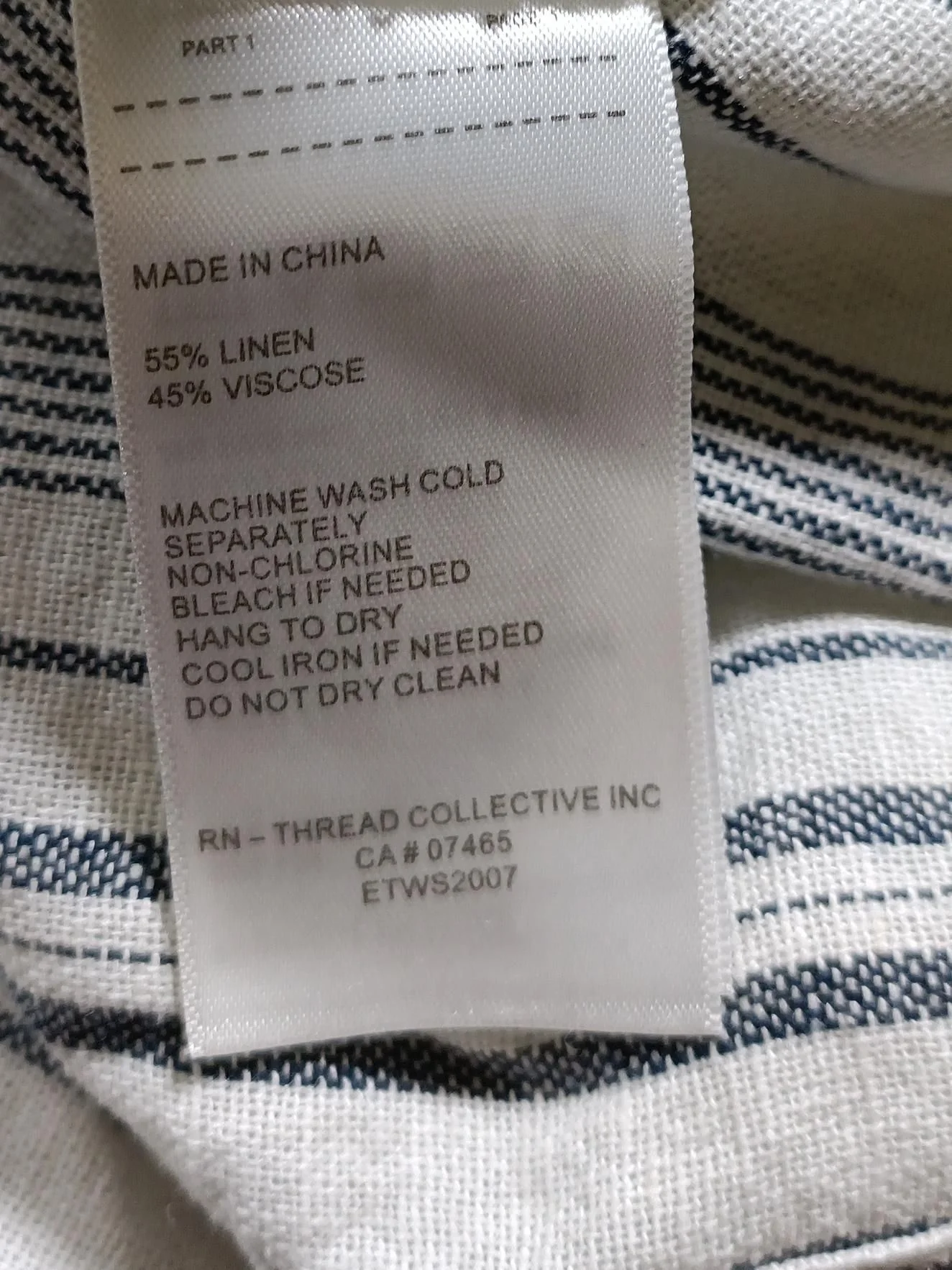 Ellen Tracy Women's Top M Multi Linen with Viscose Basic - Image 6