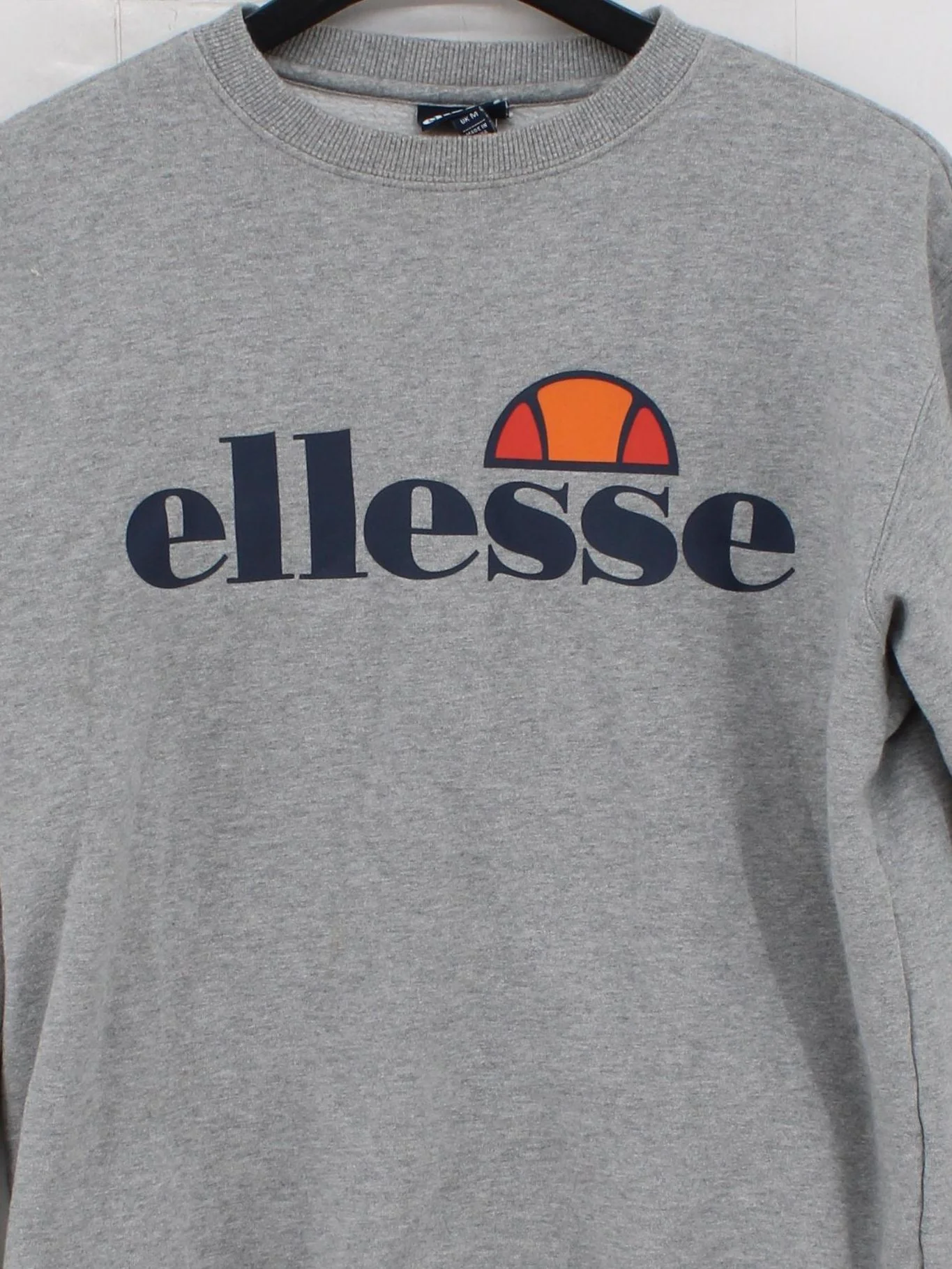 Ellesse Men's Hoodie M Grey Graphic Cotton with Polyester Pullover - Image 3