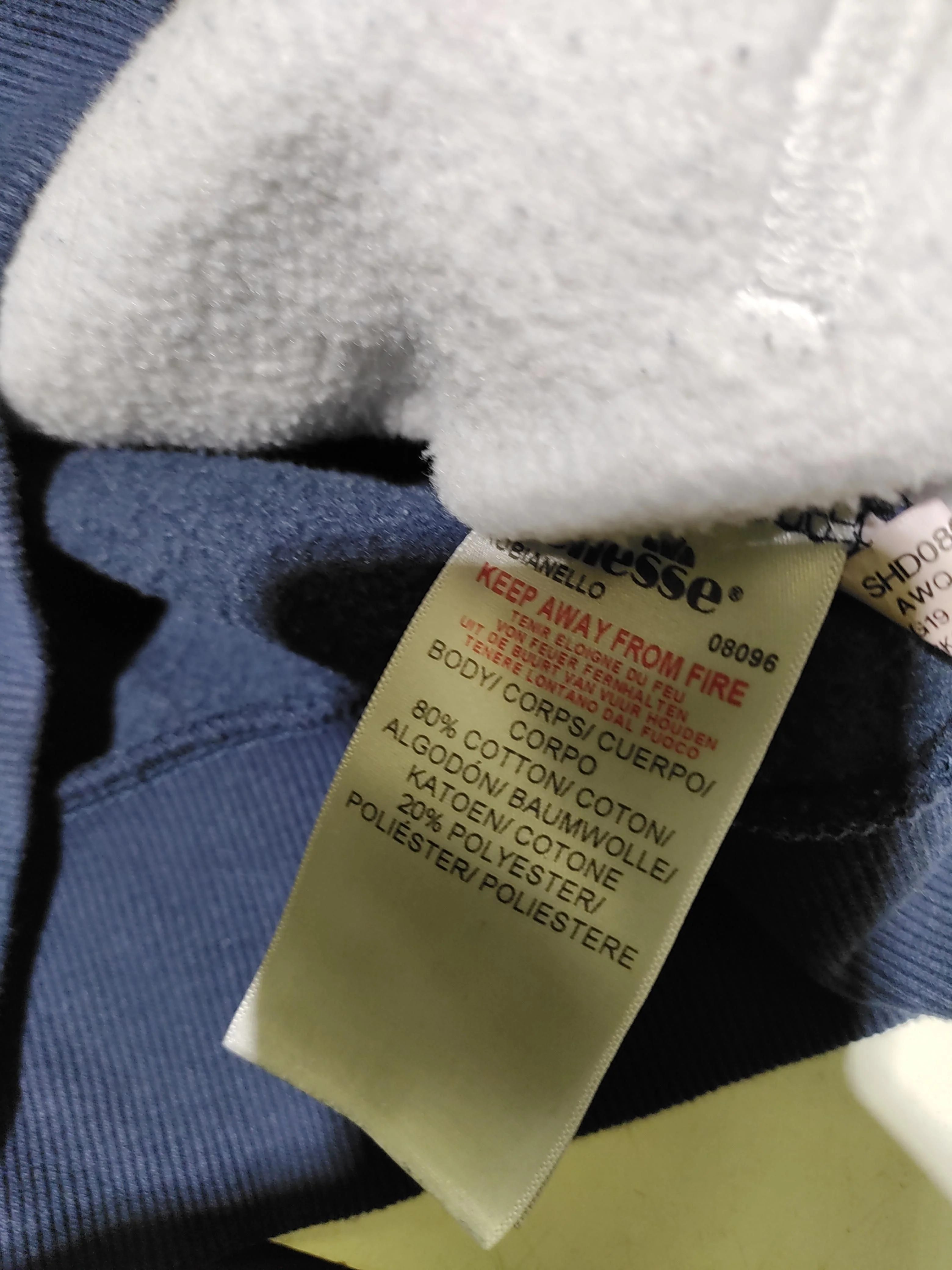 Ellesse Men's Hoodie S Blue Graphic Cotton with Polyester Pullover - Image 7