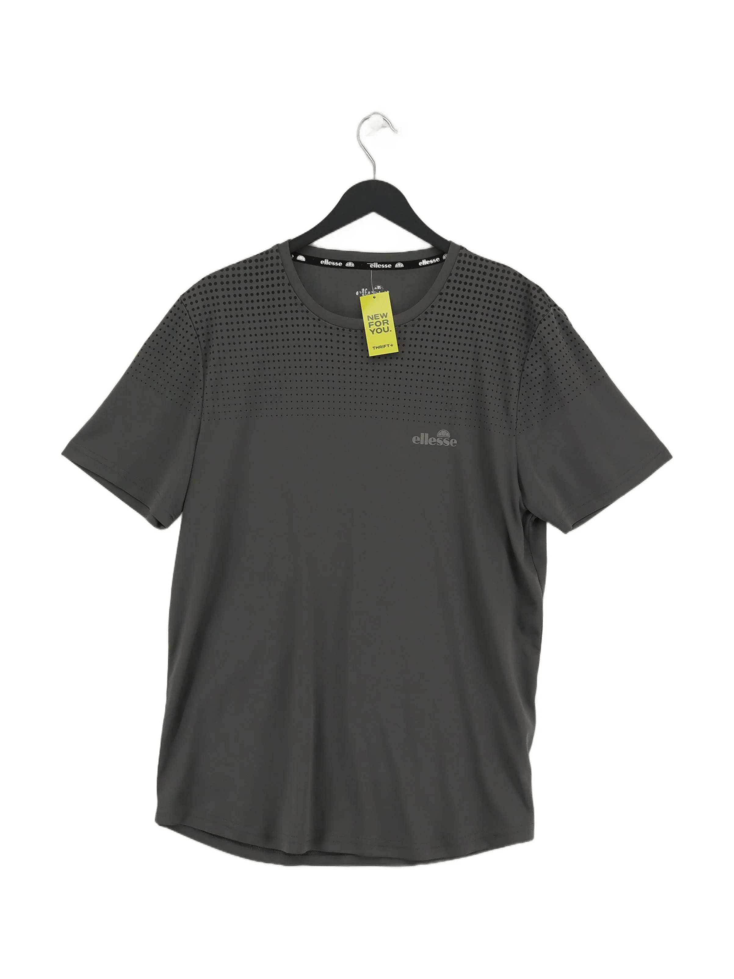 Ellesse Men's T-Shirt L Grey 100% Polyester Basic
