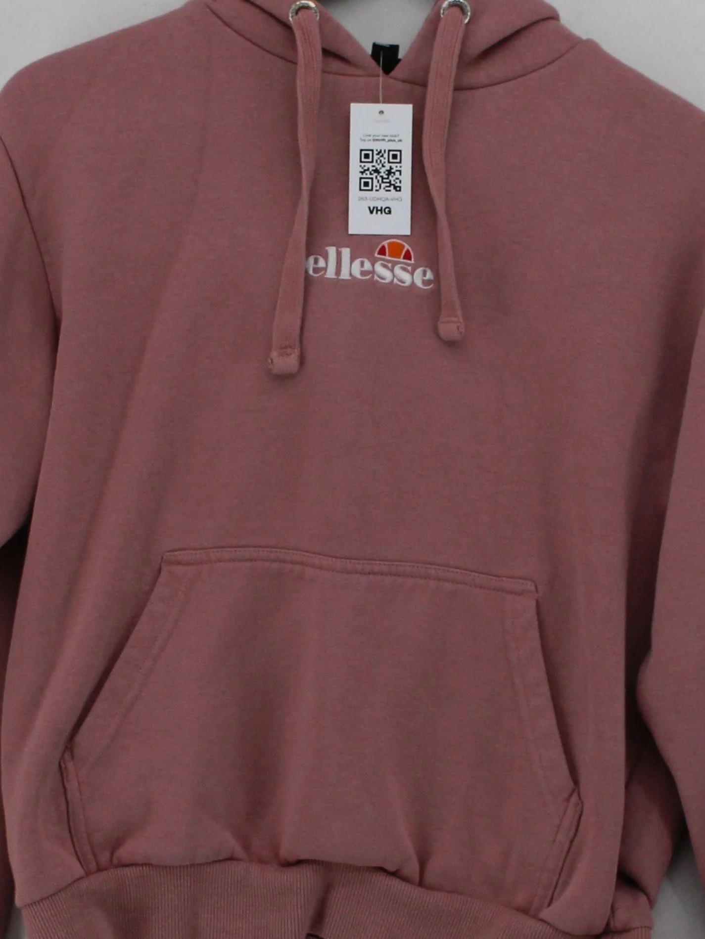Ellesse Women's Hoodie S Pink Cotton with Polyester, Elastane Pullover - Image 3