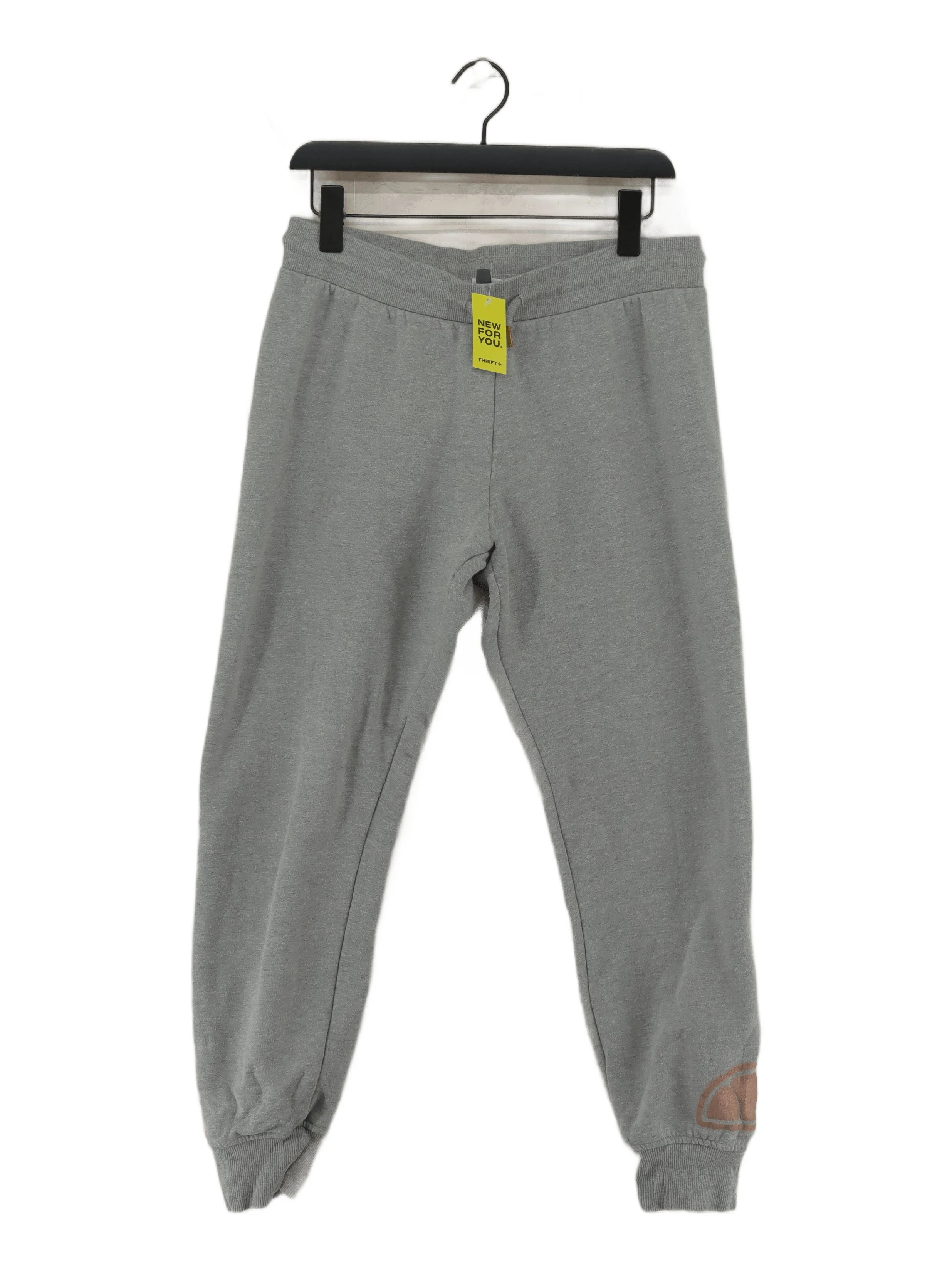 Ellesse Women's Sports Bottoms UK 14 Grey Cotton with Polyester Sweatpants