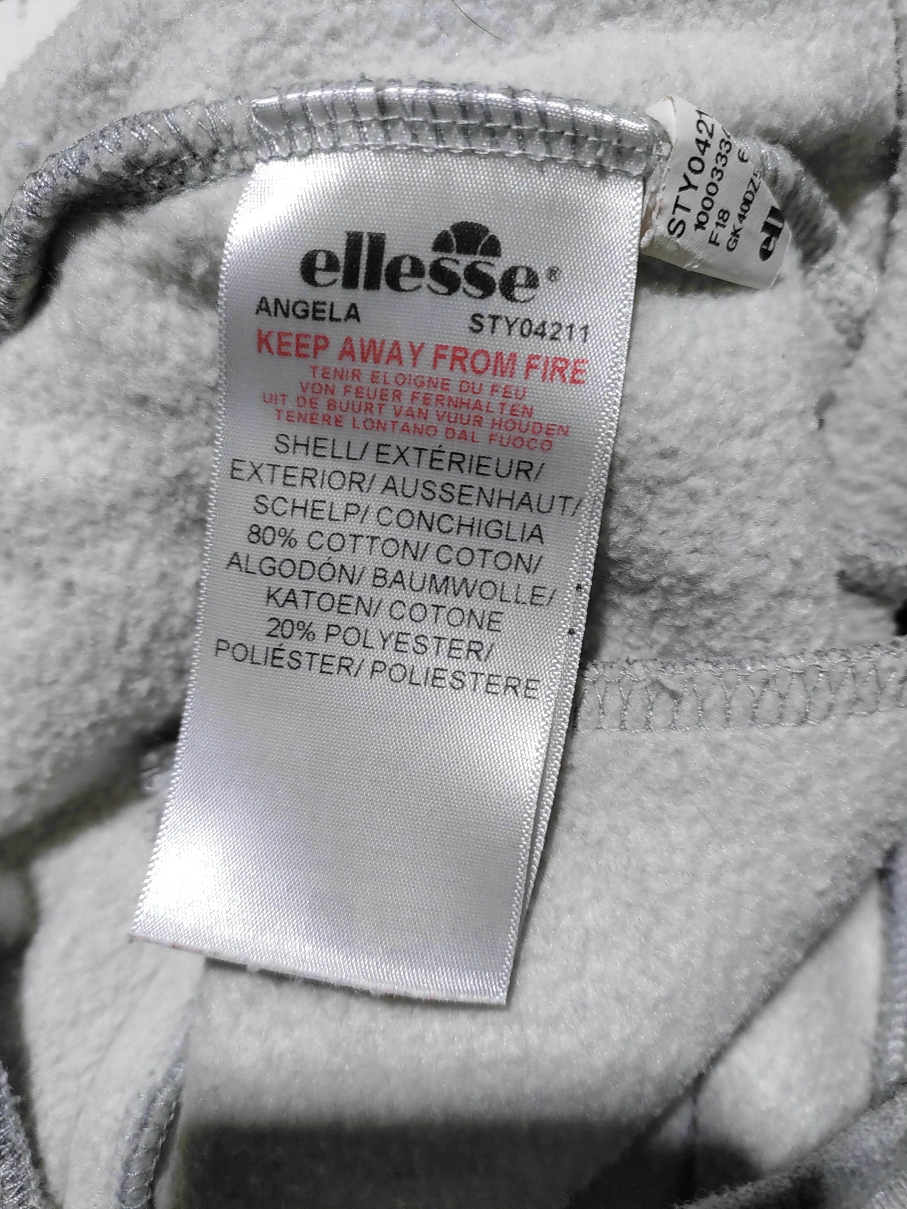 Ellesse Women's Sports Bottoms UK 14 Grey Cotton with Polyester Sweatpants - Image 7