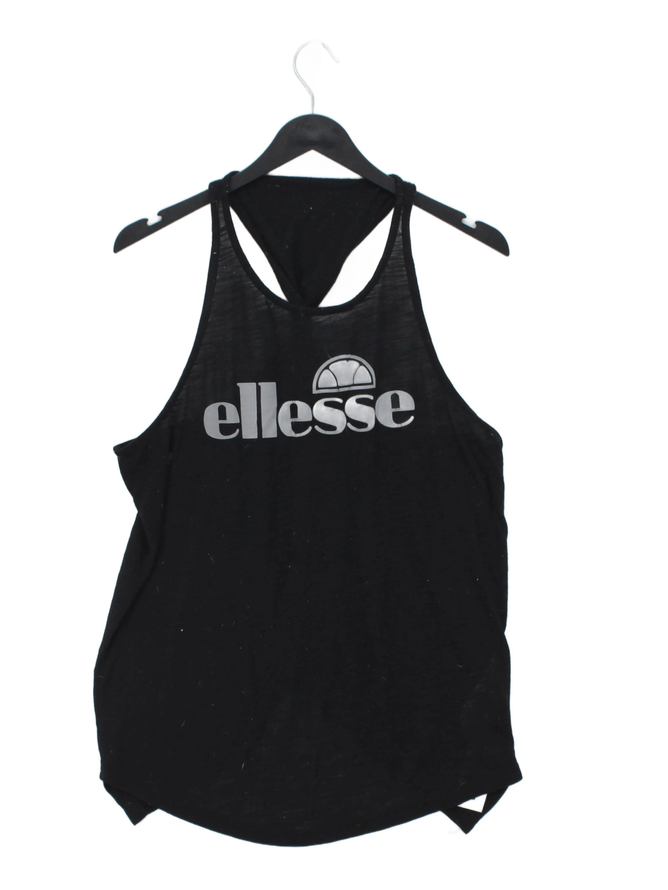 Ellesse Women's T-Shirt M Black 100% Polyester Sleeveless Basic