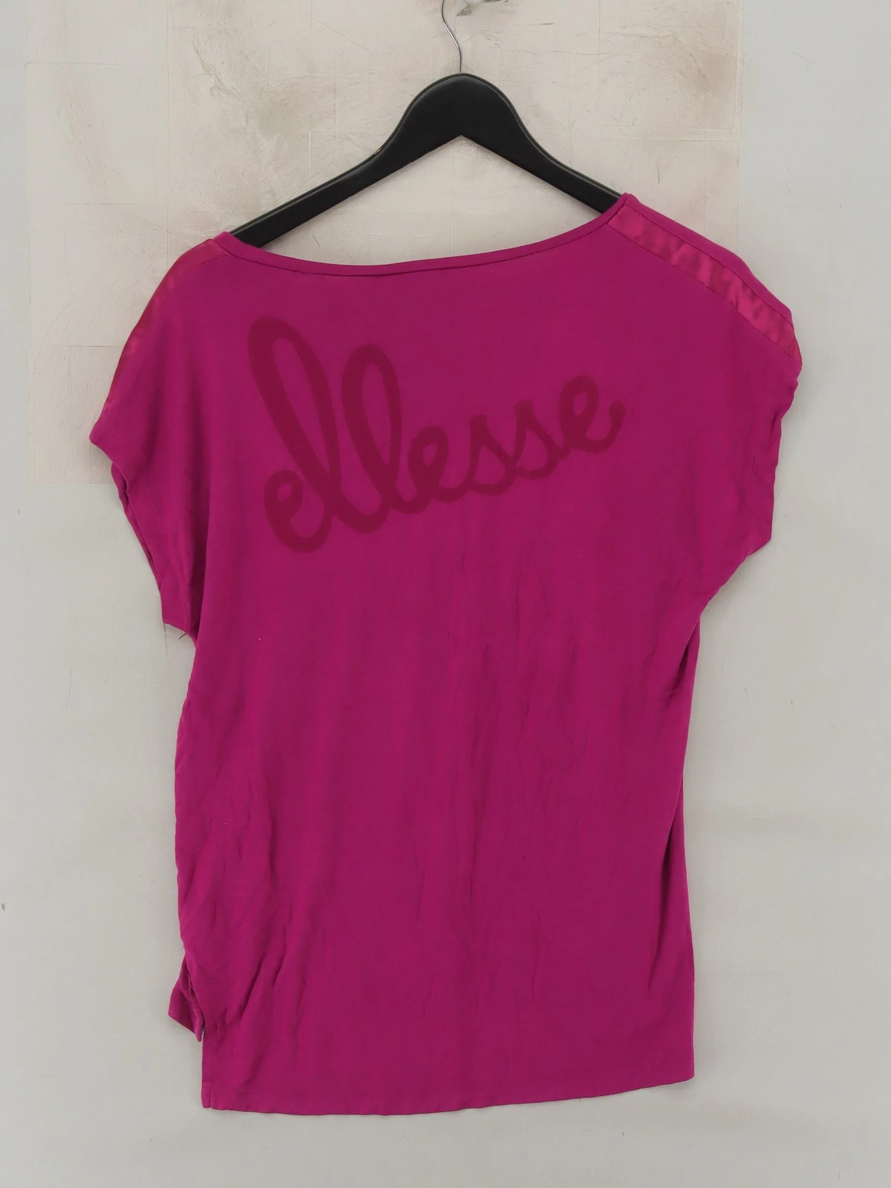 Ellesse Women's T-Shirt UK 10 Pink Viscose with Elastane Basic - Image 2